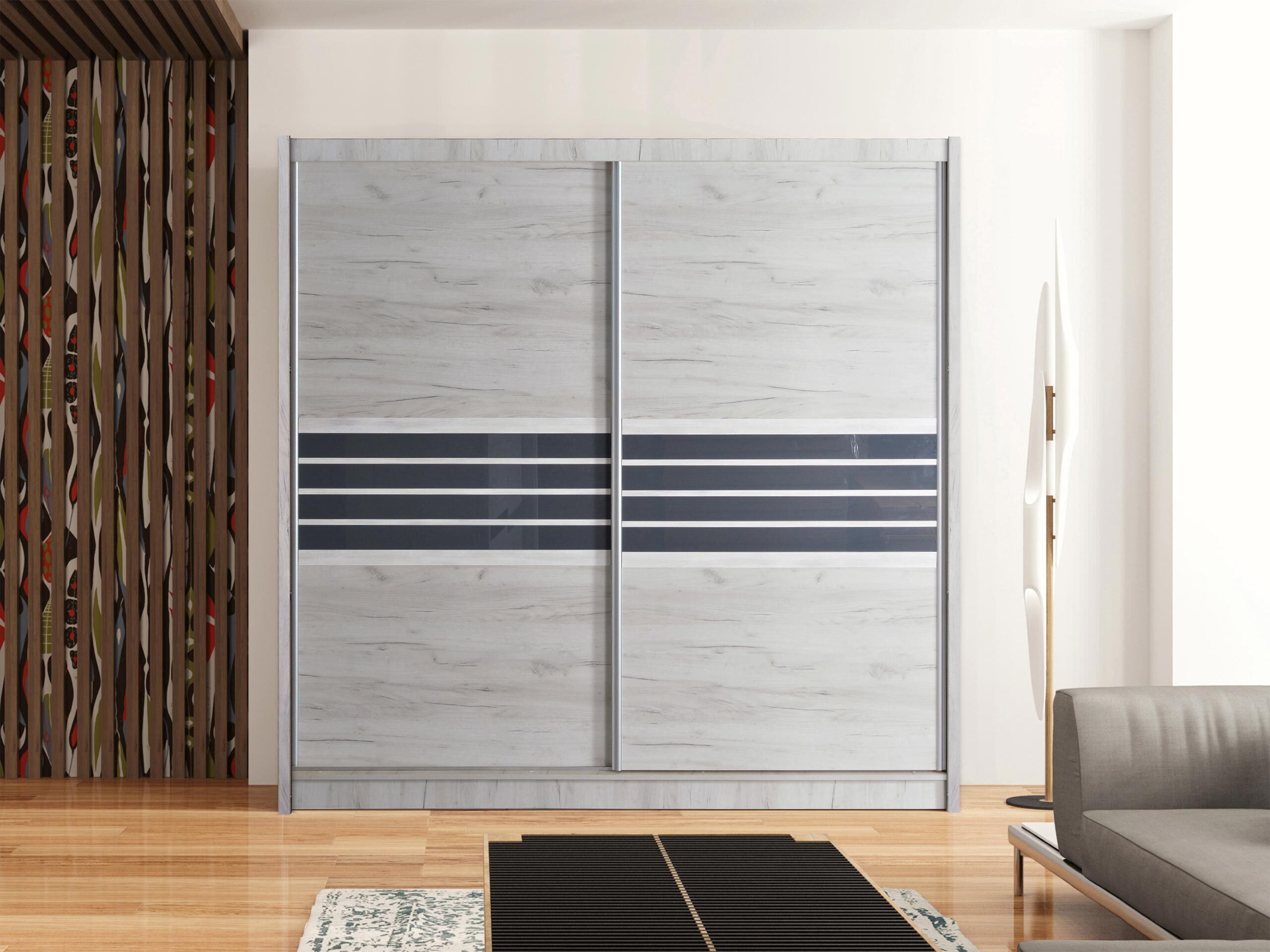 Armario Honolulu 115 (Craft roble + Negro)