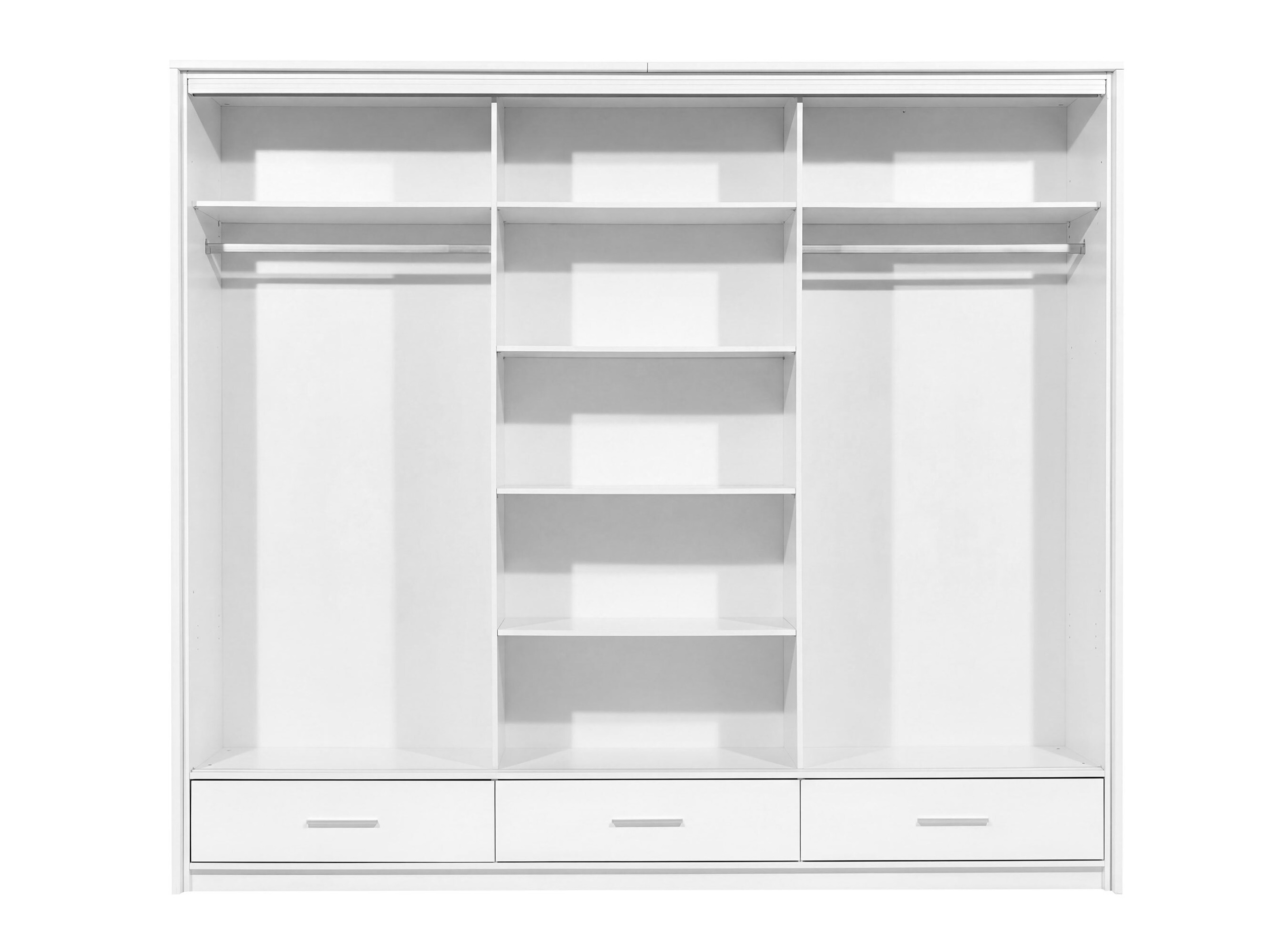Armario Honolulu 203 (Blanco + Blanco brillante)