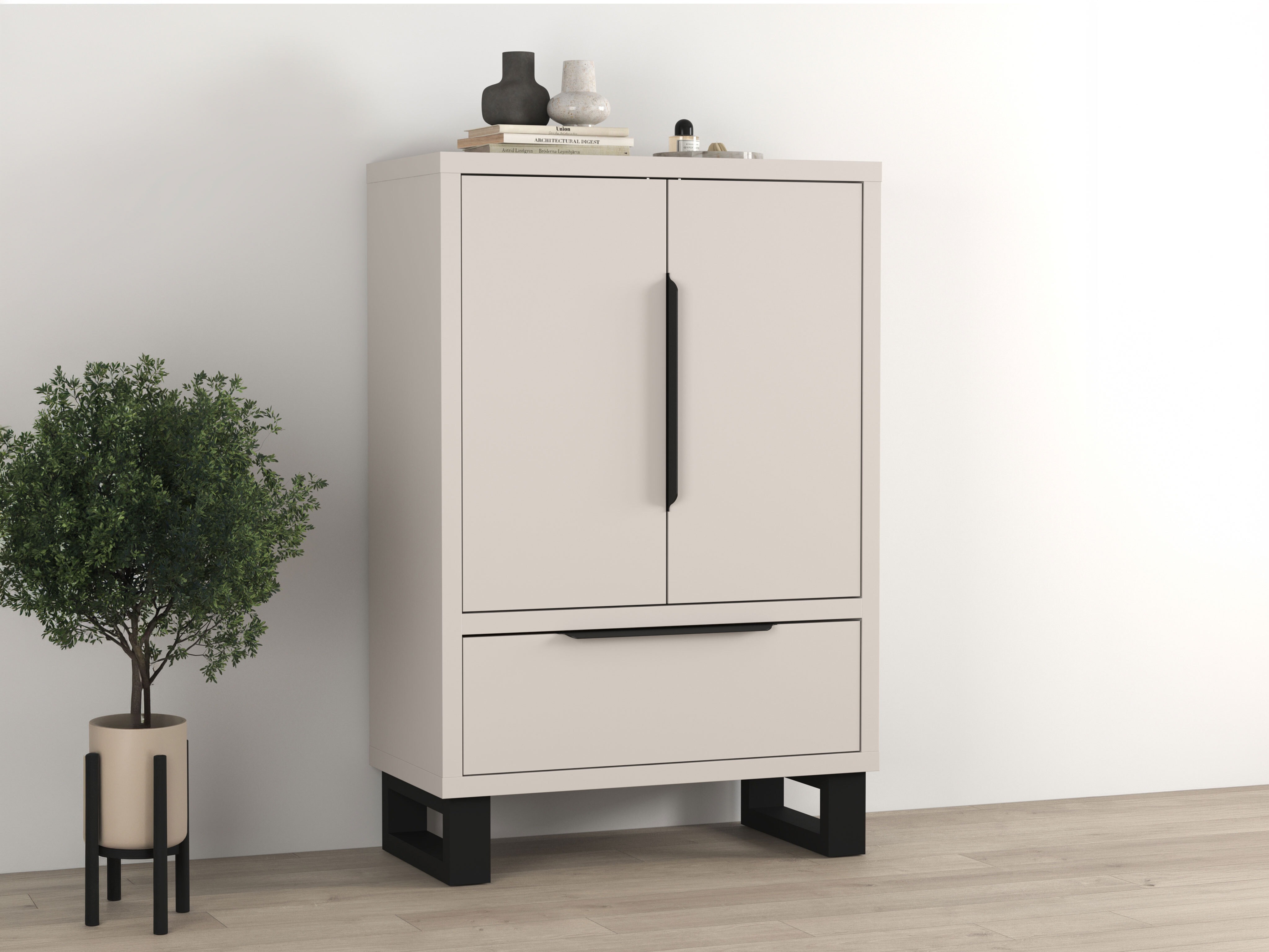 Cómoda Avicavu 128 (Cachemira + Negro)
