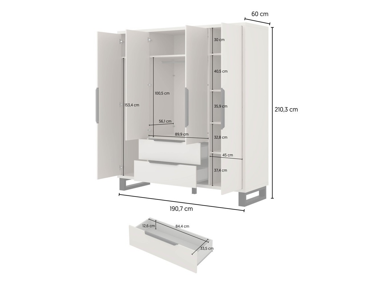 Conjunto de dormitorio Avicavu 127