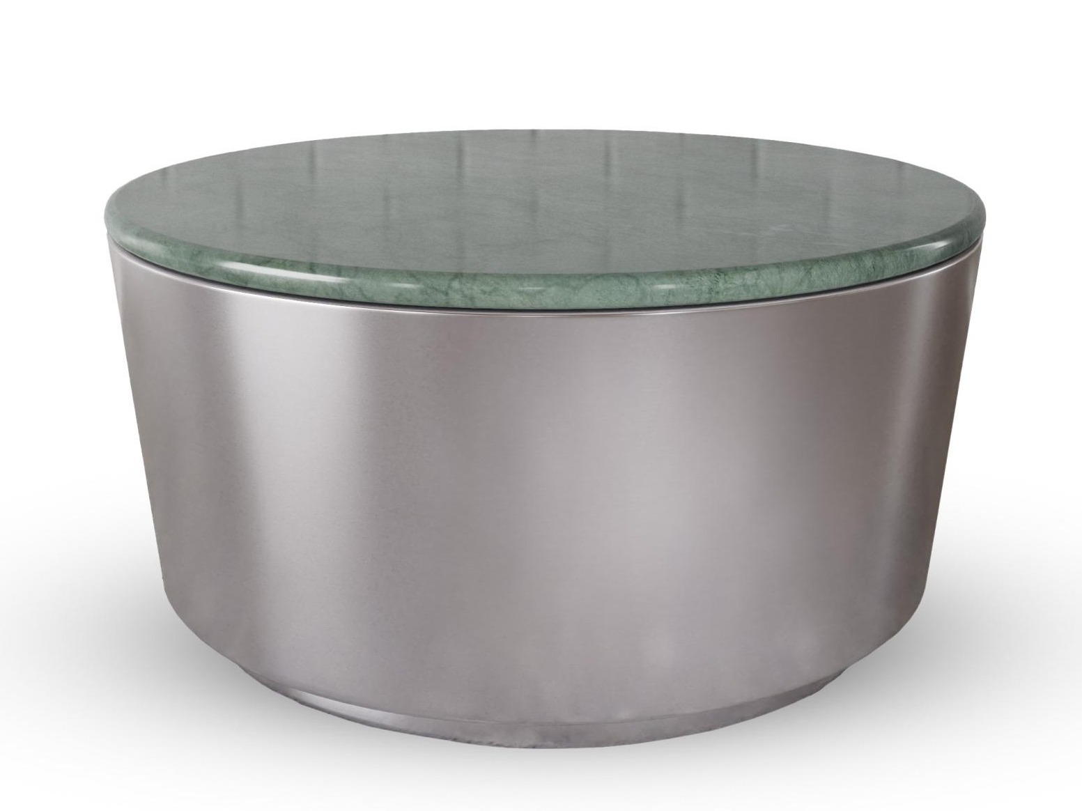 Mesa de centro Norsica 1084 (Plata + Mármol verde)
