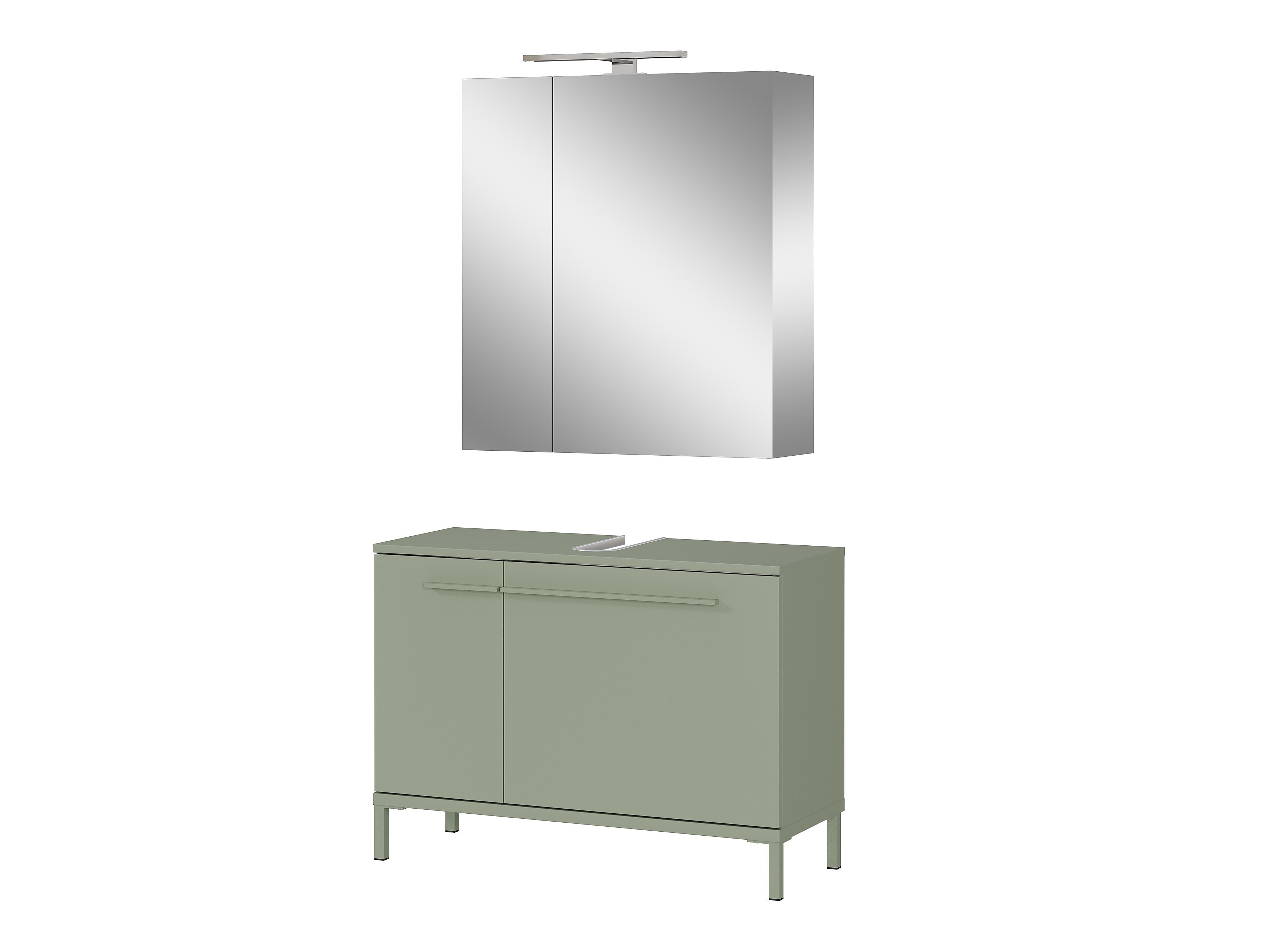 Conjunto de mueble de baño Evaenou 105 (Verde)