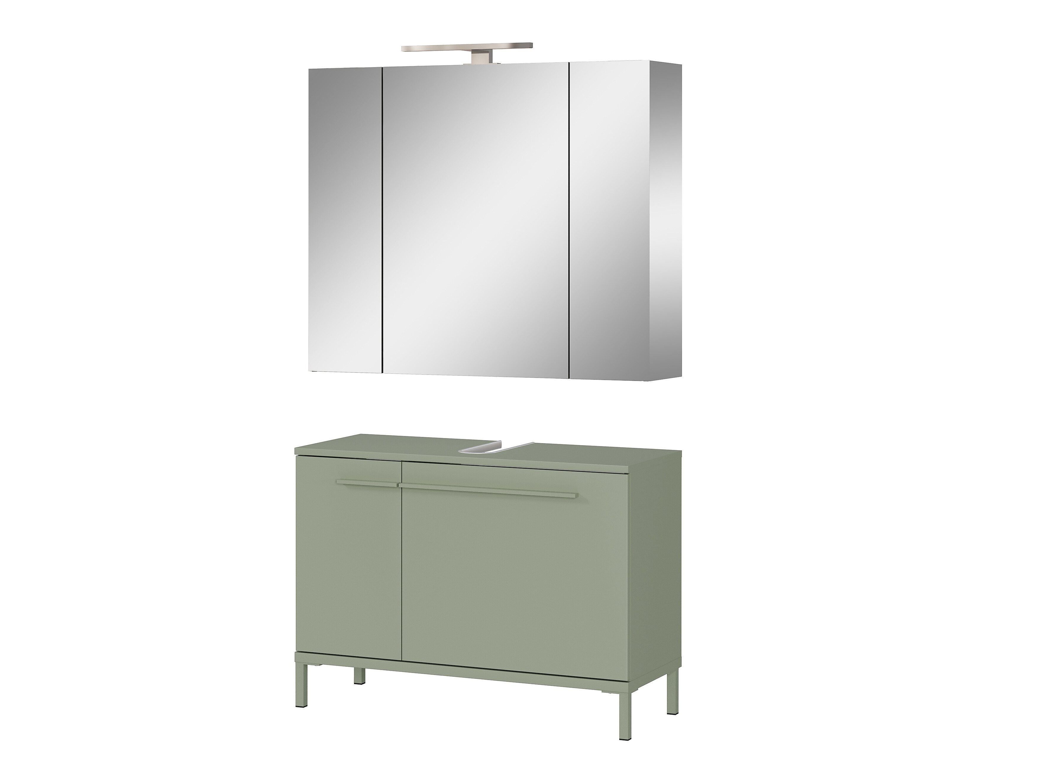 Conjunto de mueble de baño Evaenou 106 (Verde)