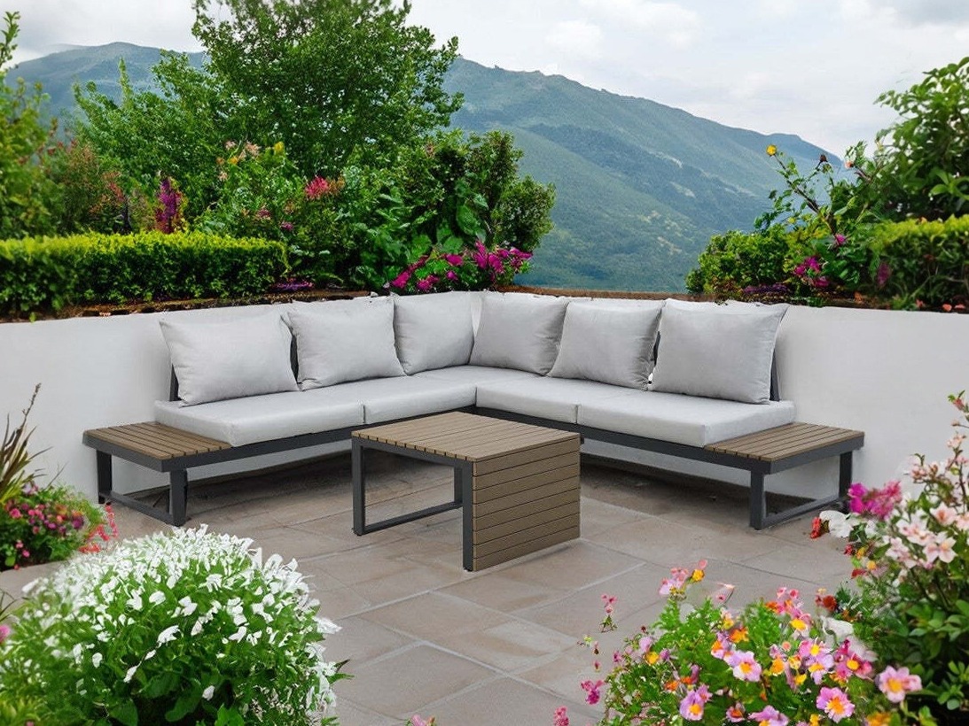 Conjunto de muebles de exterior Mandeville 374