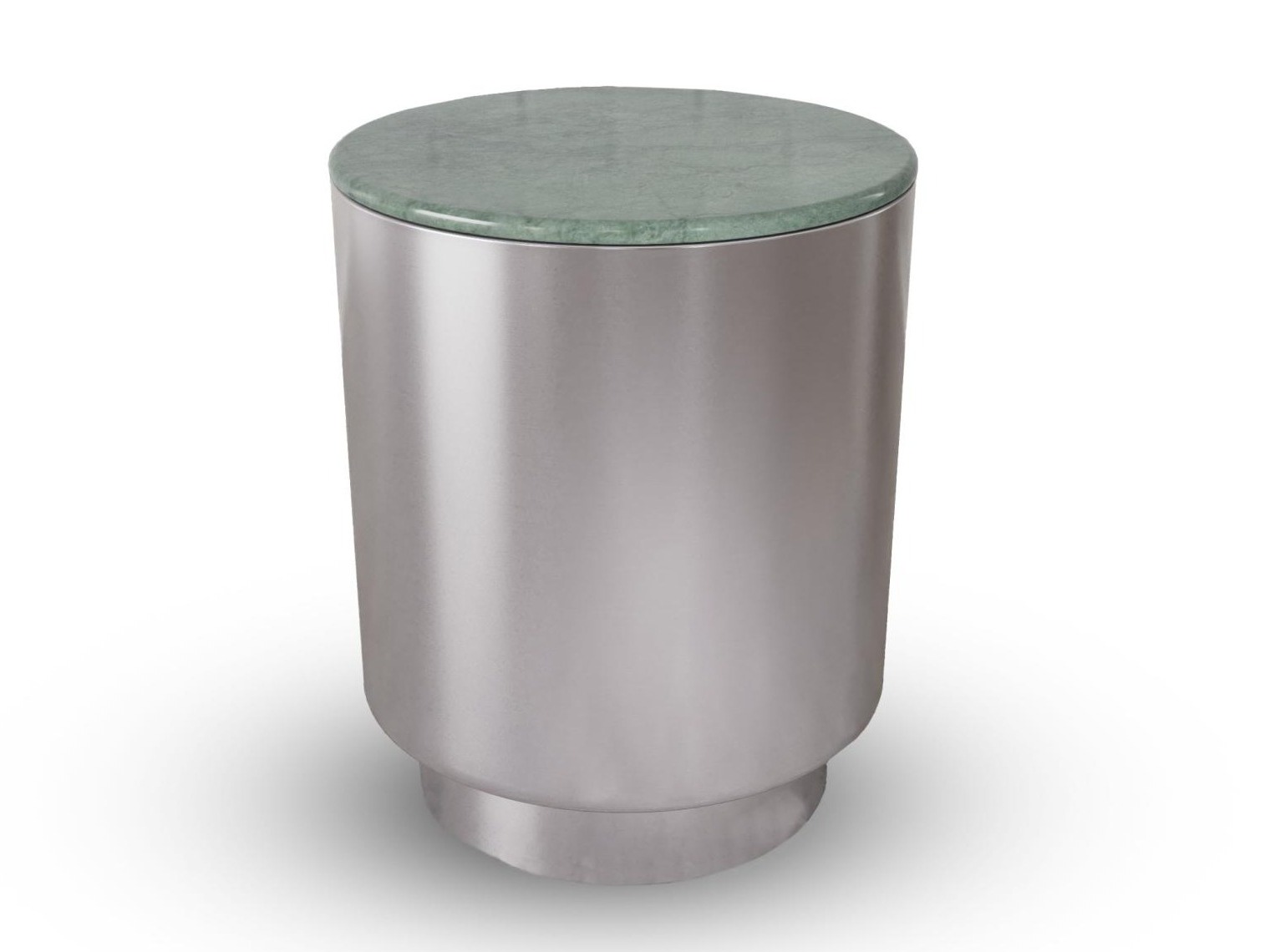 Mesa auxiliar Norsica 1083 (Plata + Mármol verde)
