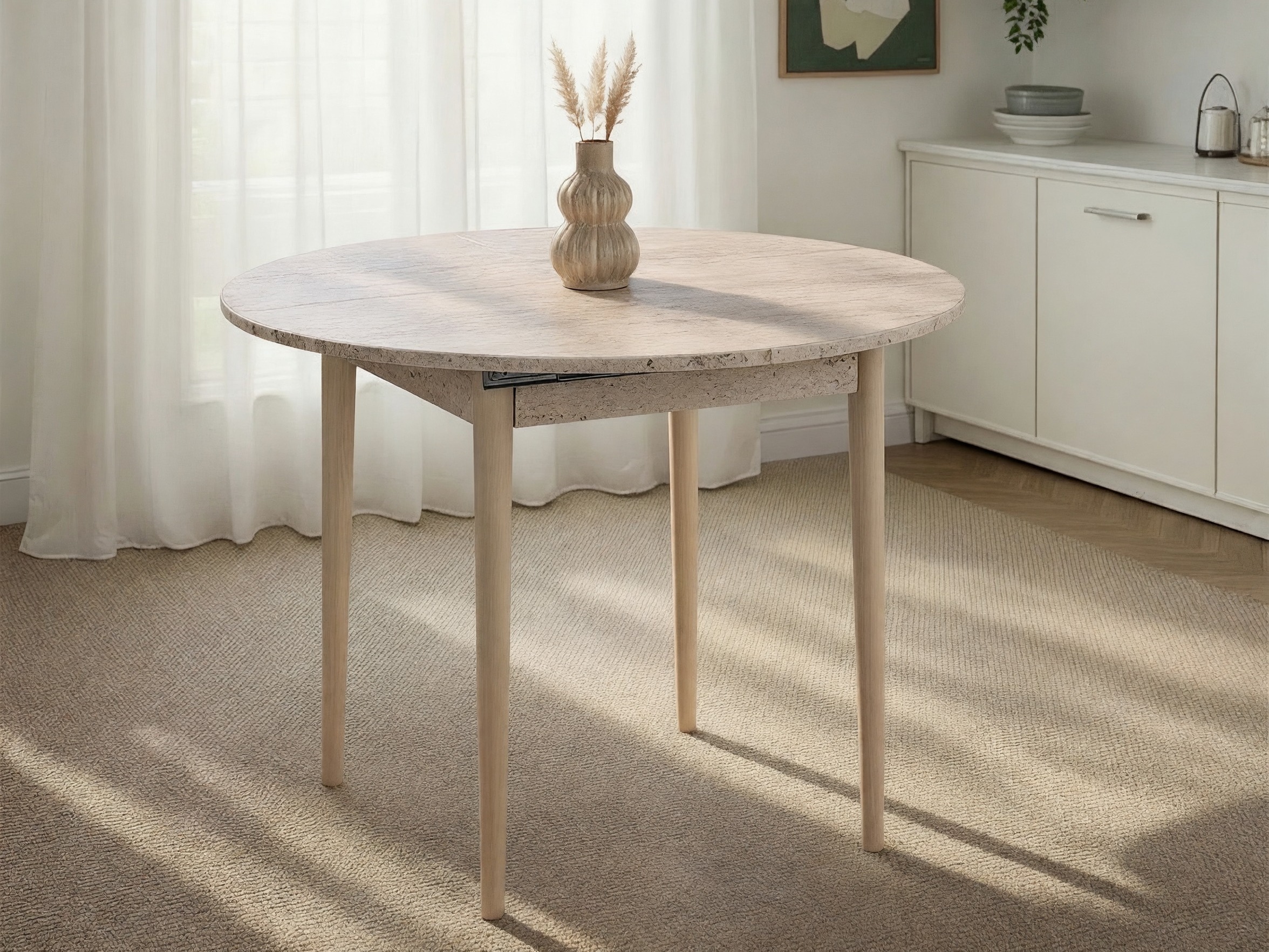 Mesa Novato 148 (Roble + Claro Travertine)