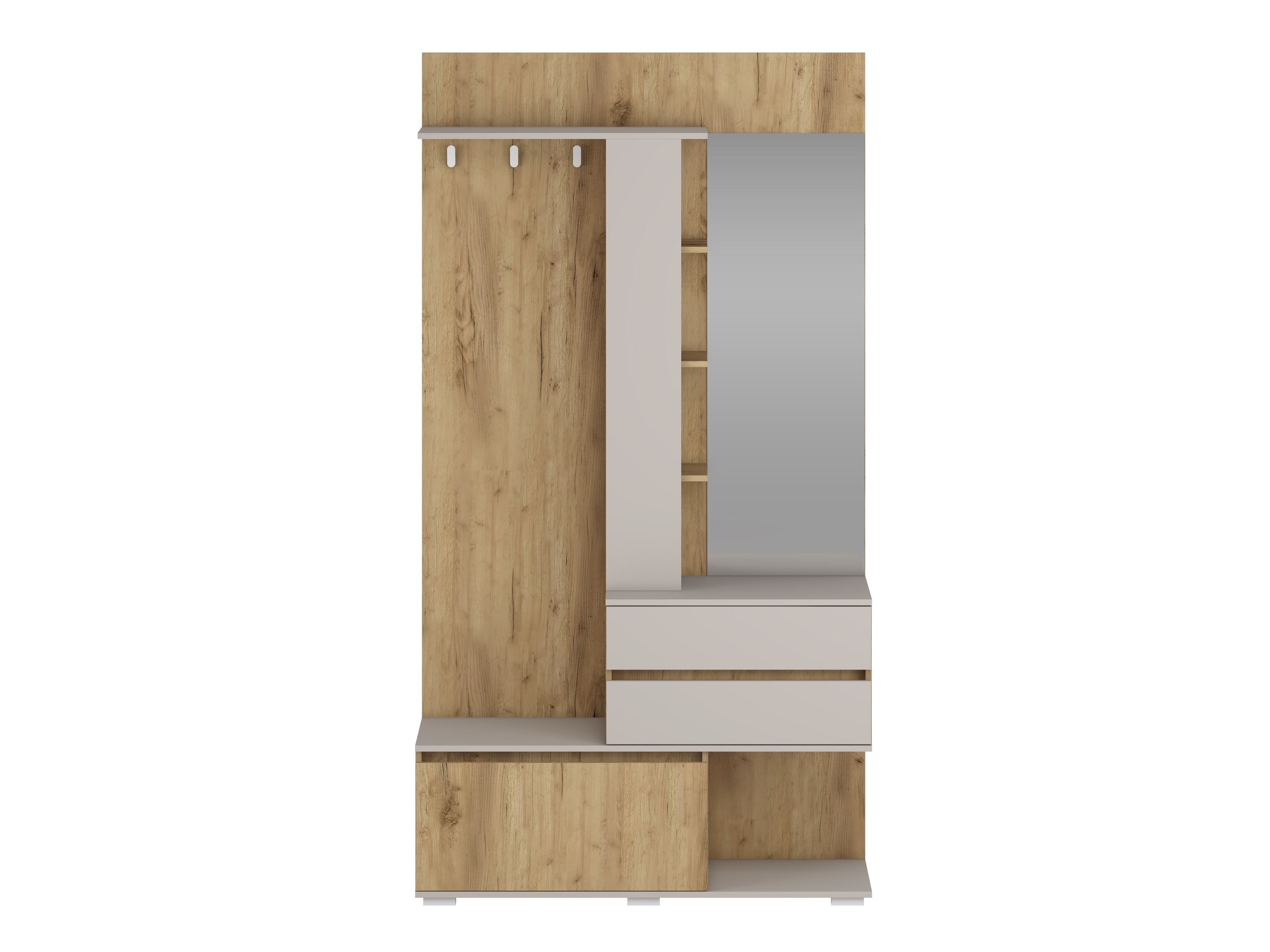 Conjunto para recibidor Houston 2123 (Roble dorado + Cachemira)