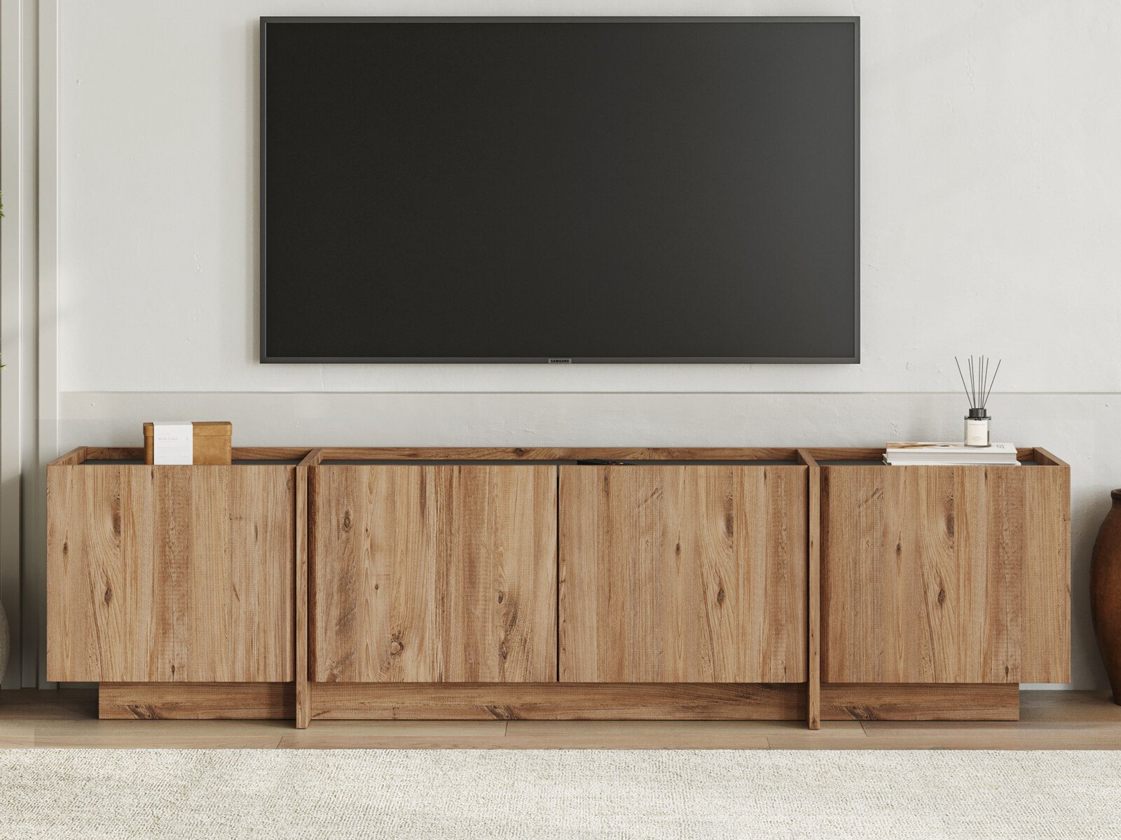 Mueble TV Novato 152 (Antracita + Pino)