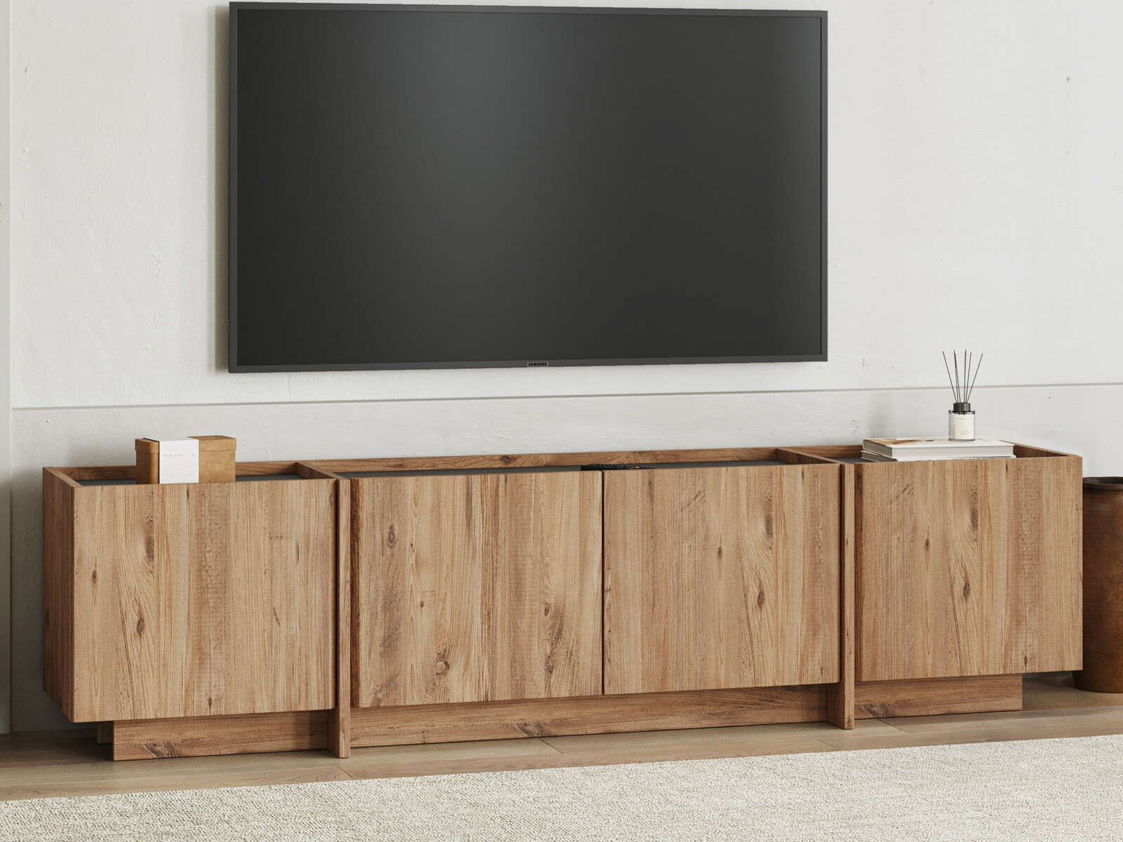 Mueble TV Novato 152 (Antracita + Pino)