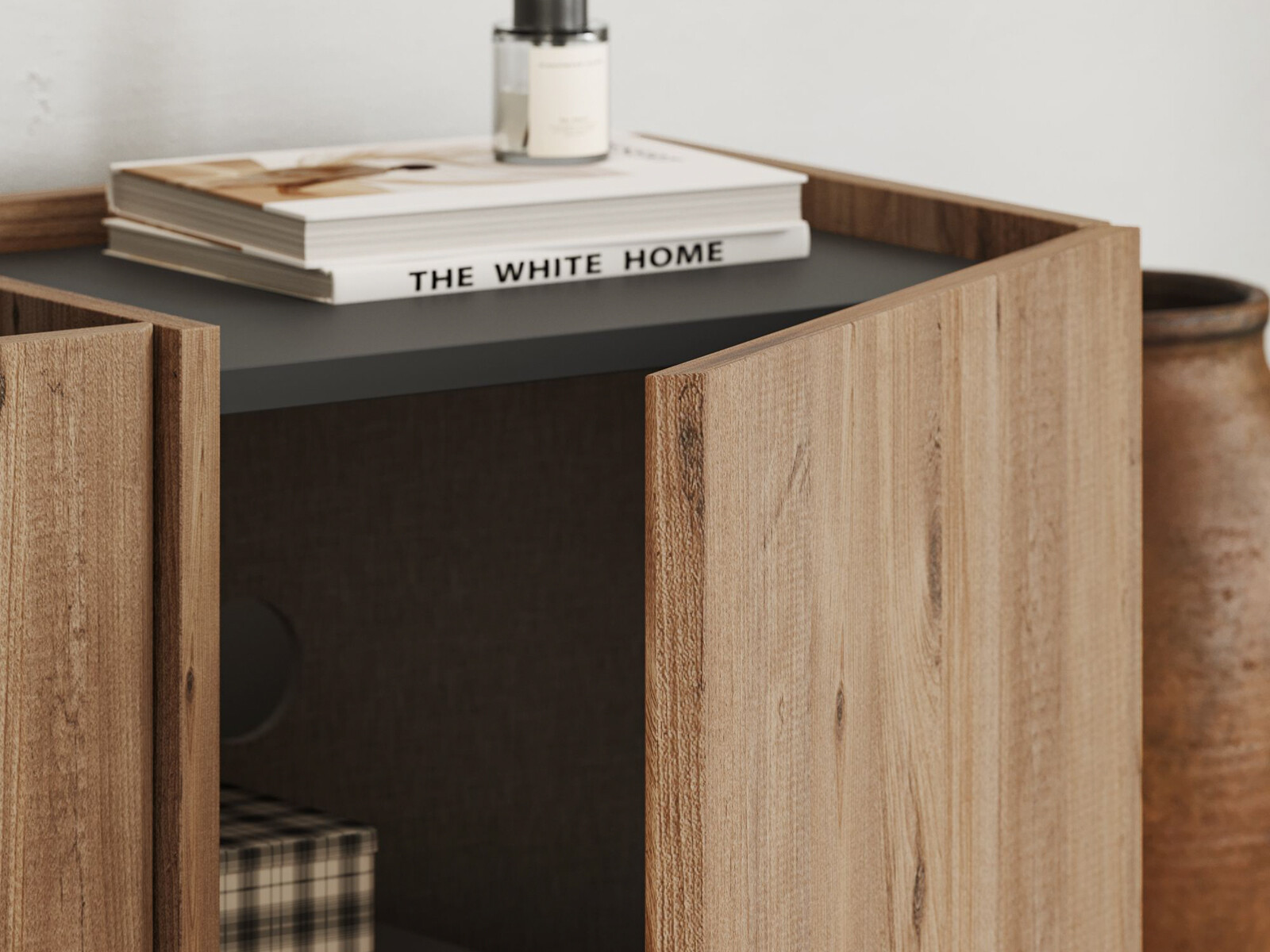 Mueble TV Novato 152 (Antracita + Pino)