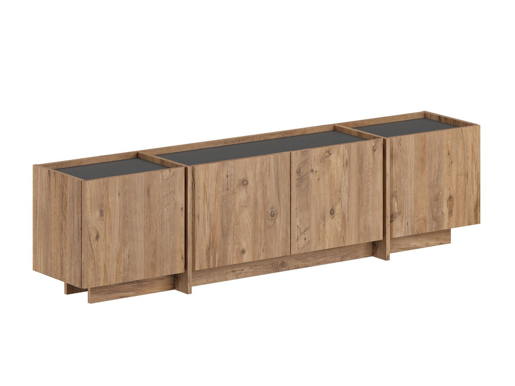 Mueble TV Novato 152 (Antracita + Pino)