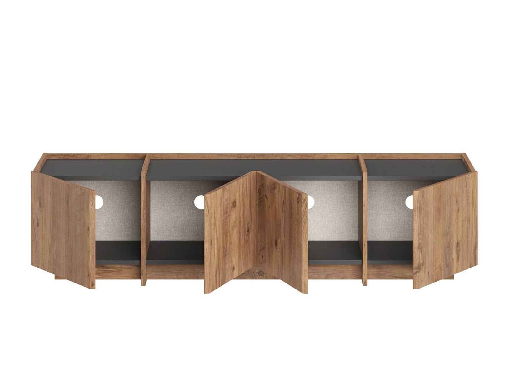 Mueble TV Novato 152 (Antracita + Pino)