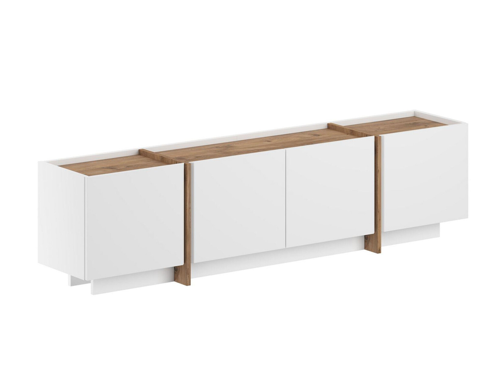 Mueble TV Novato 152 (Blanco + Pino)