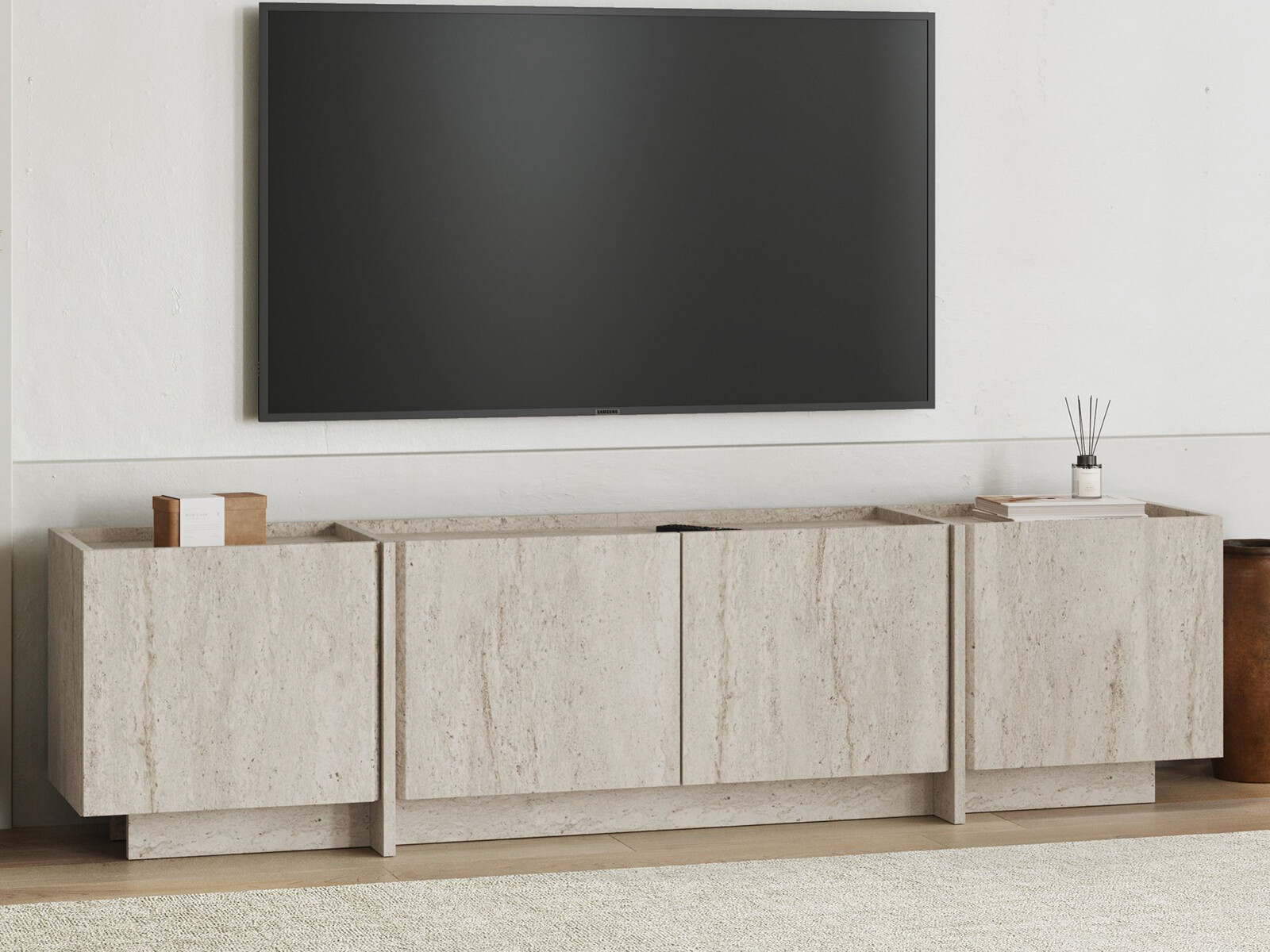 Mueble TV Novato 152 (Claro Travertine)