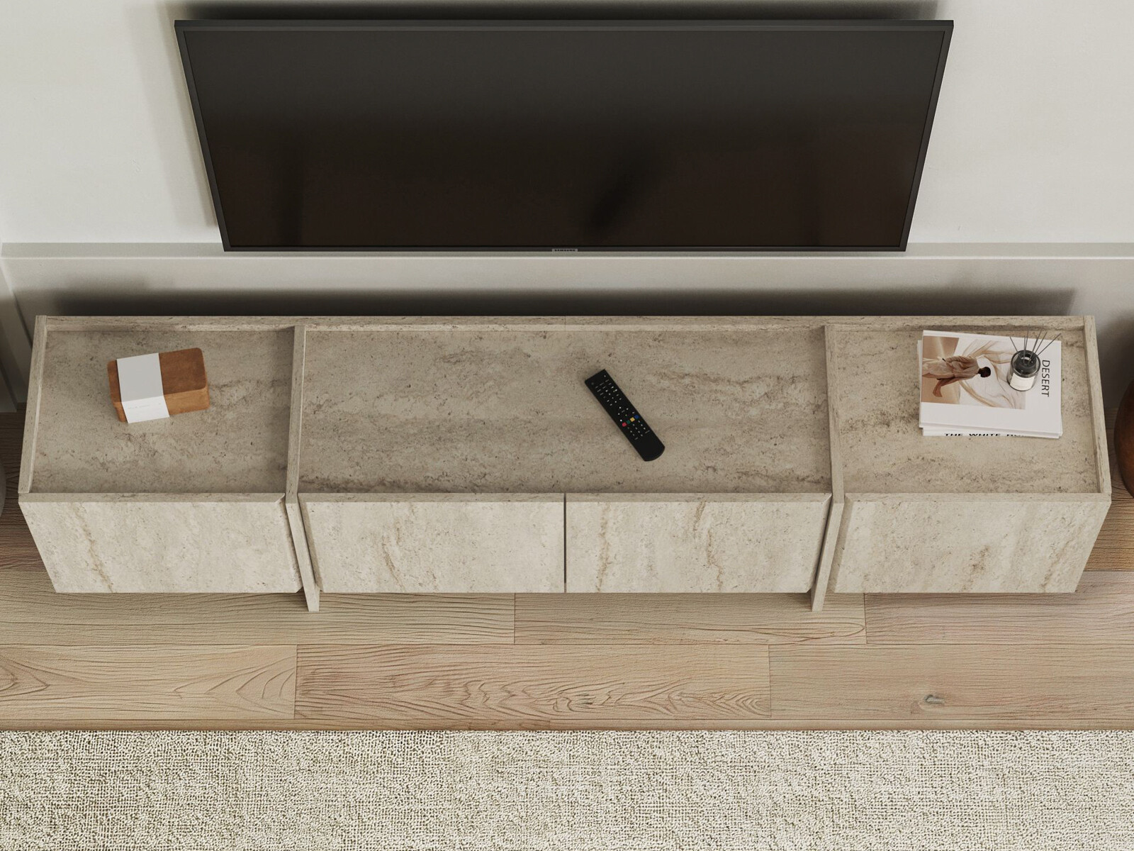 Mueble TV Novato 152 (Claro Travertine)