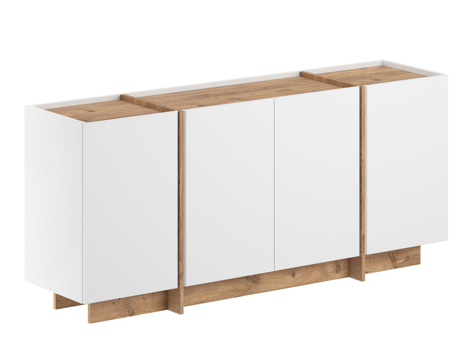 Aparador Novato 153 (Blanco + Pino)