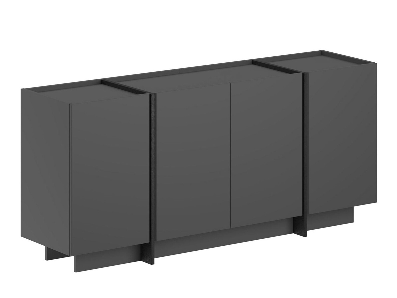 Aparador Novato 153 (Negro + Antracita)