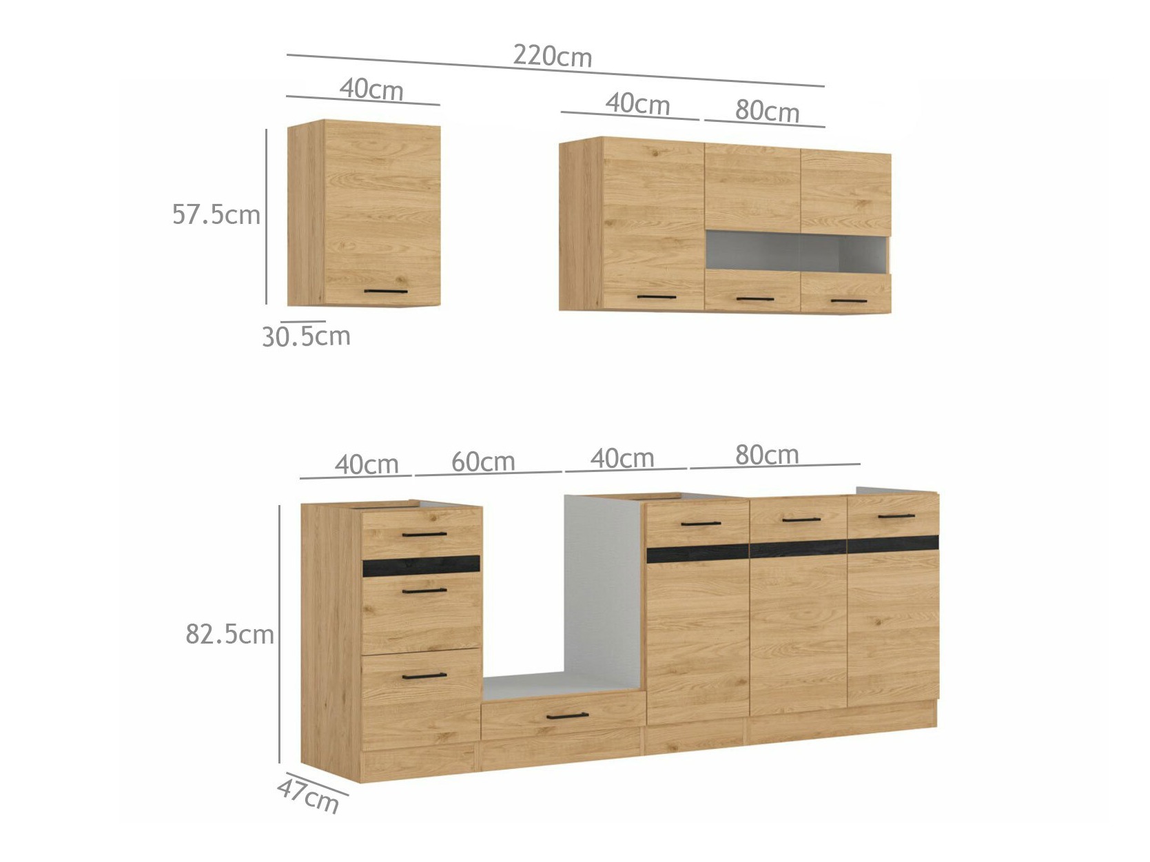 Conjunto de cocina modular Berna 121