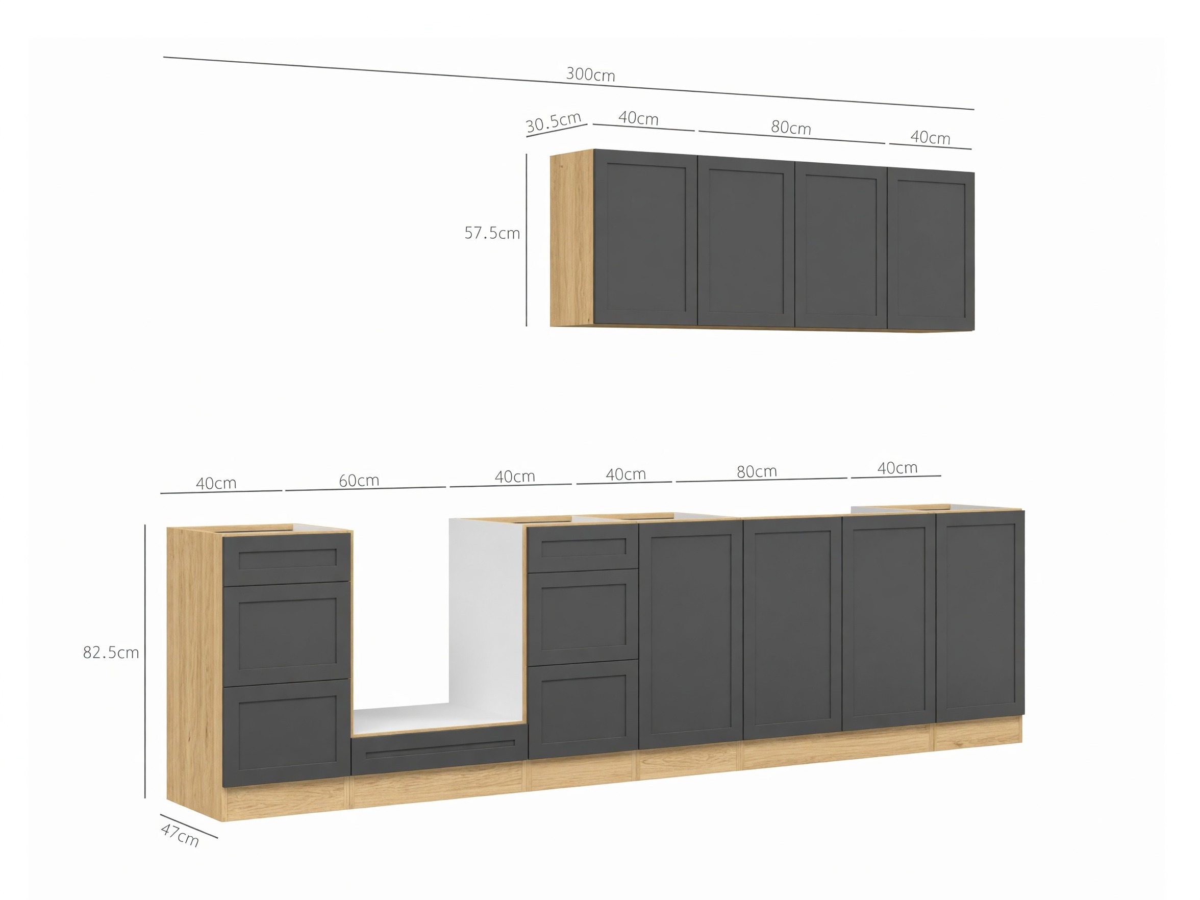 Conjunto de cocina modular Berna 122