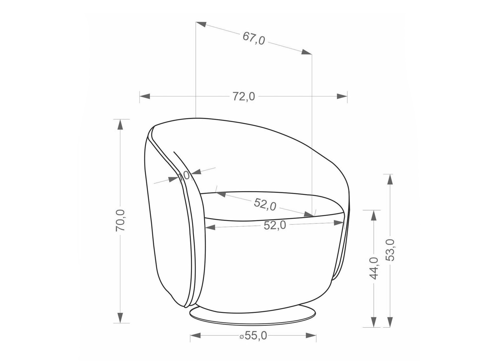 Sillón Houston 2128 (Capuchino)