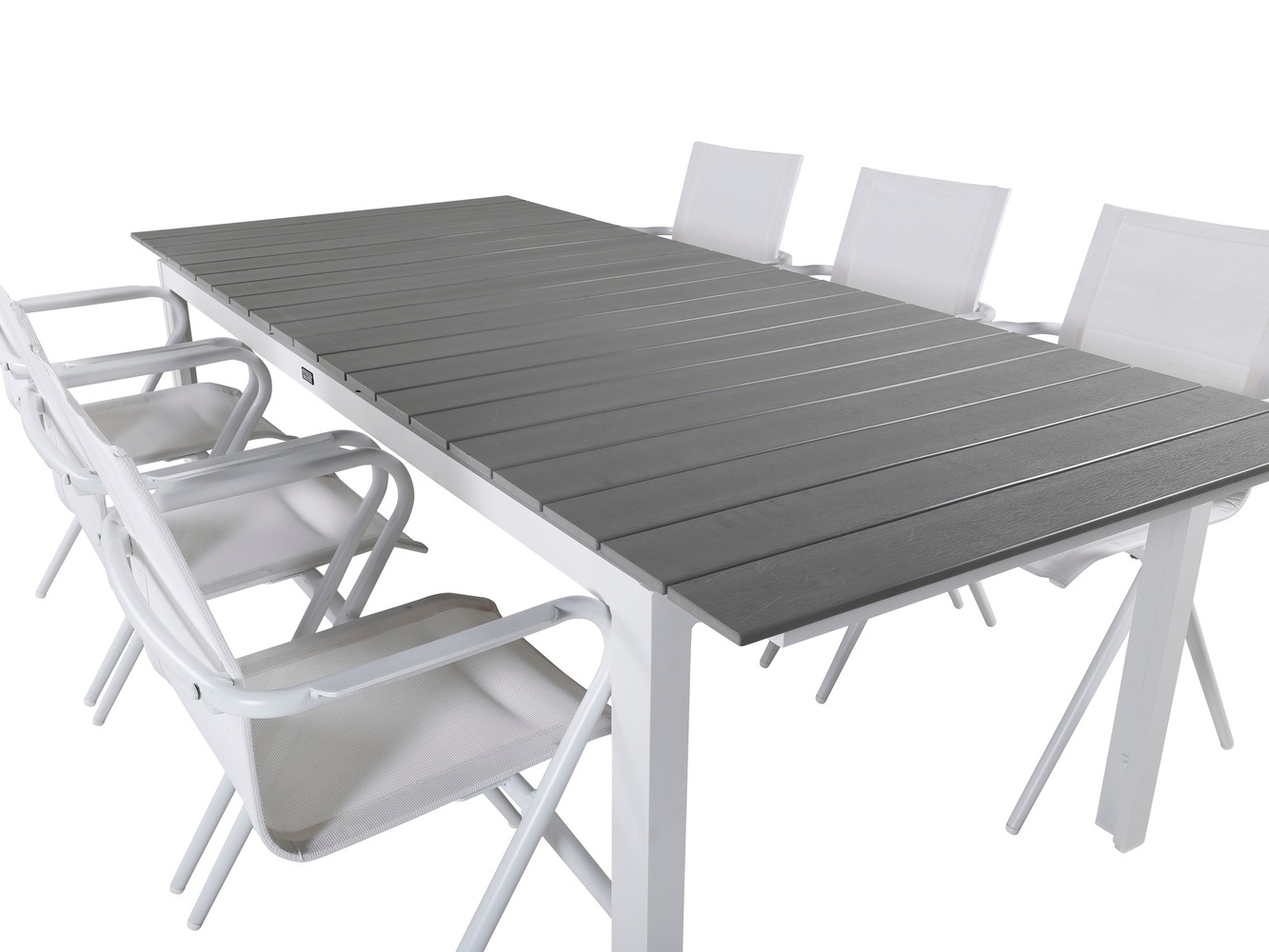 Mesa para exterior Dallas 668 (Gris + Blanco)