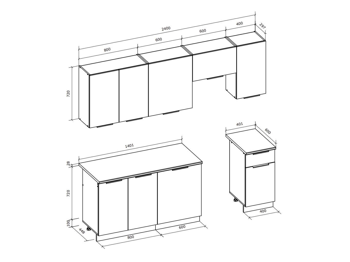 Conjunto de cocina Houston 2130
