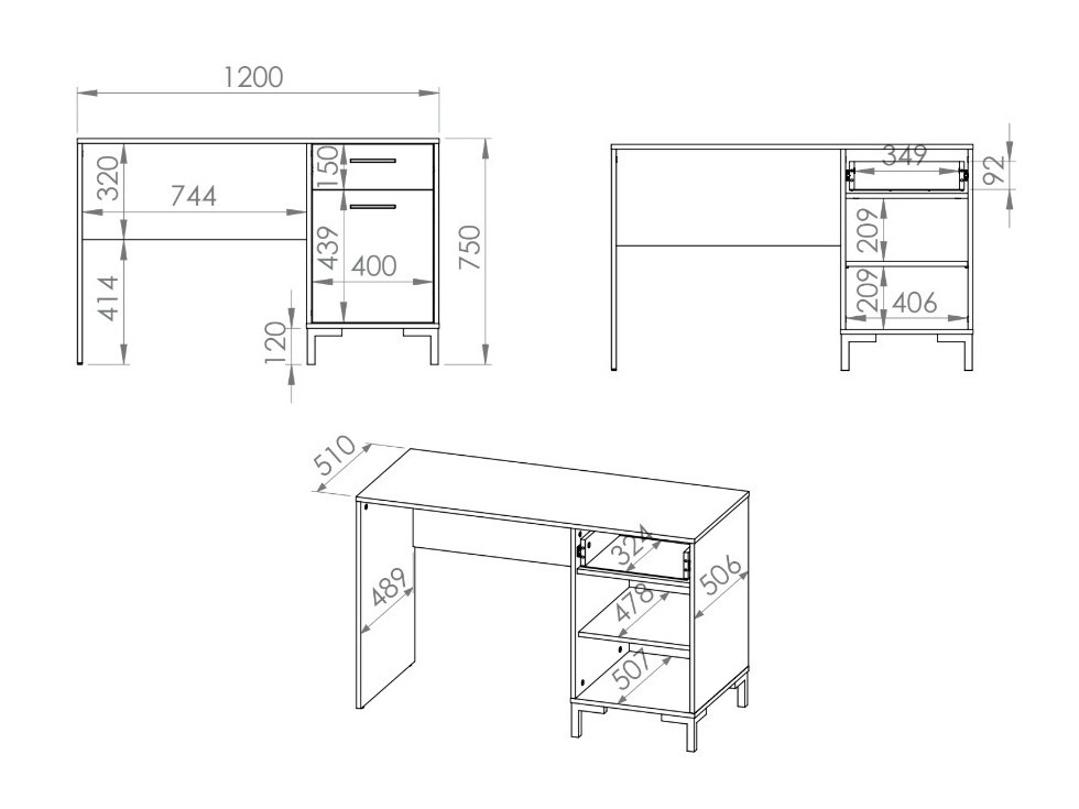 Mesa de oficina Larnolo 134