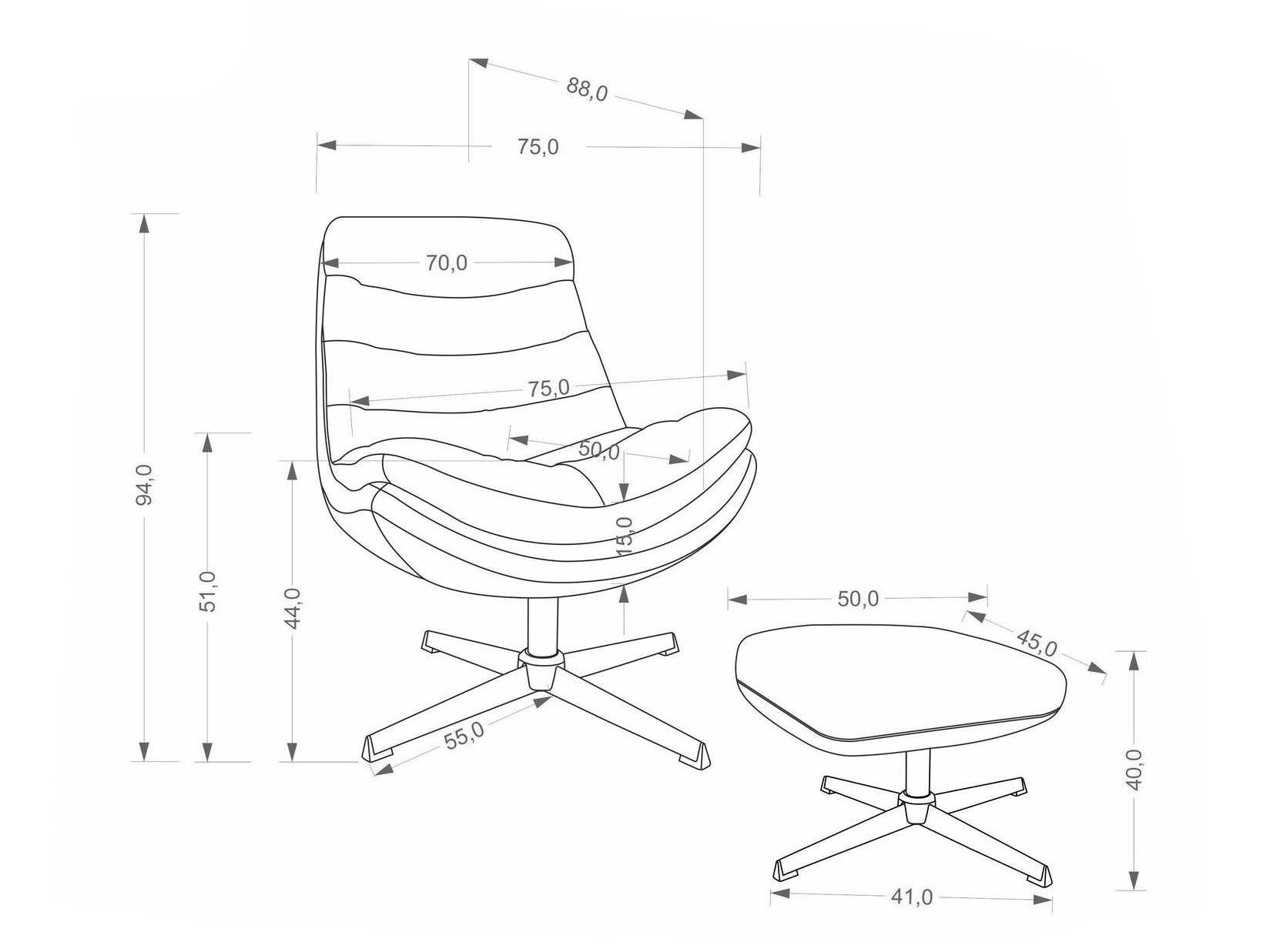 Sillón Houston 2134 (Capuchino)