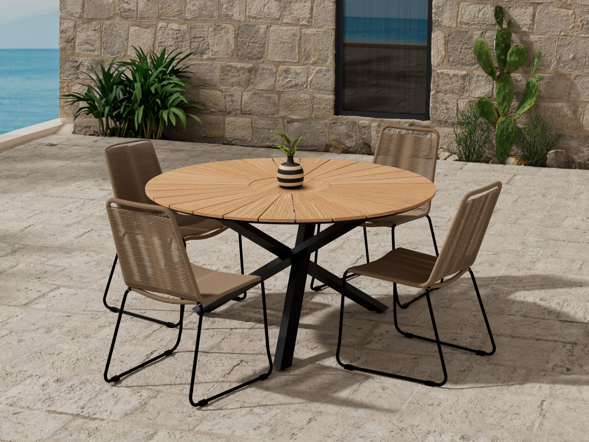 Conjunto de mesa y sillas Dallas 5313