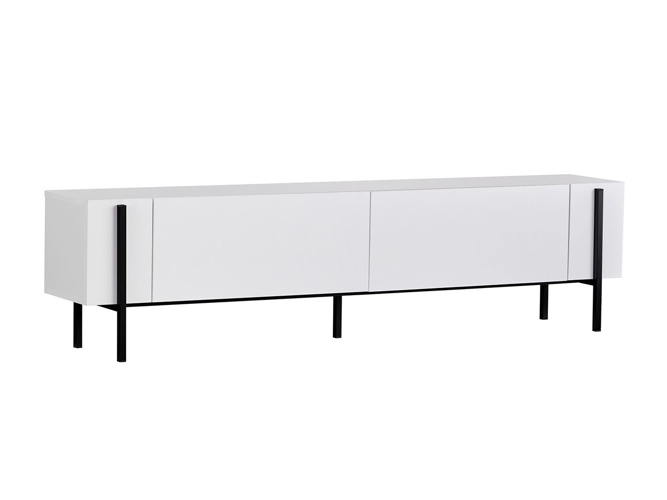 Mueble TV Novato 154 (Blanco + Negro)