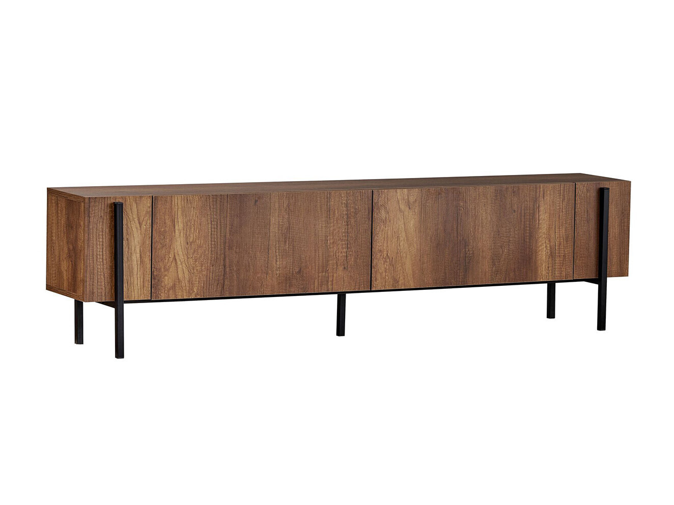 Mueble TV Novato 154 (Negro + Nogal)