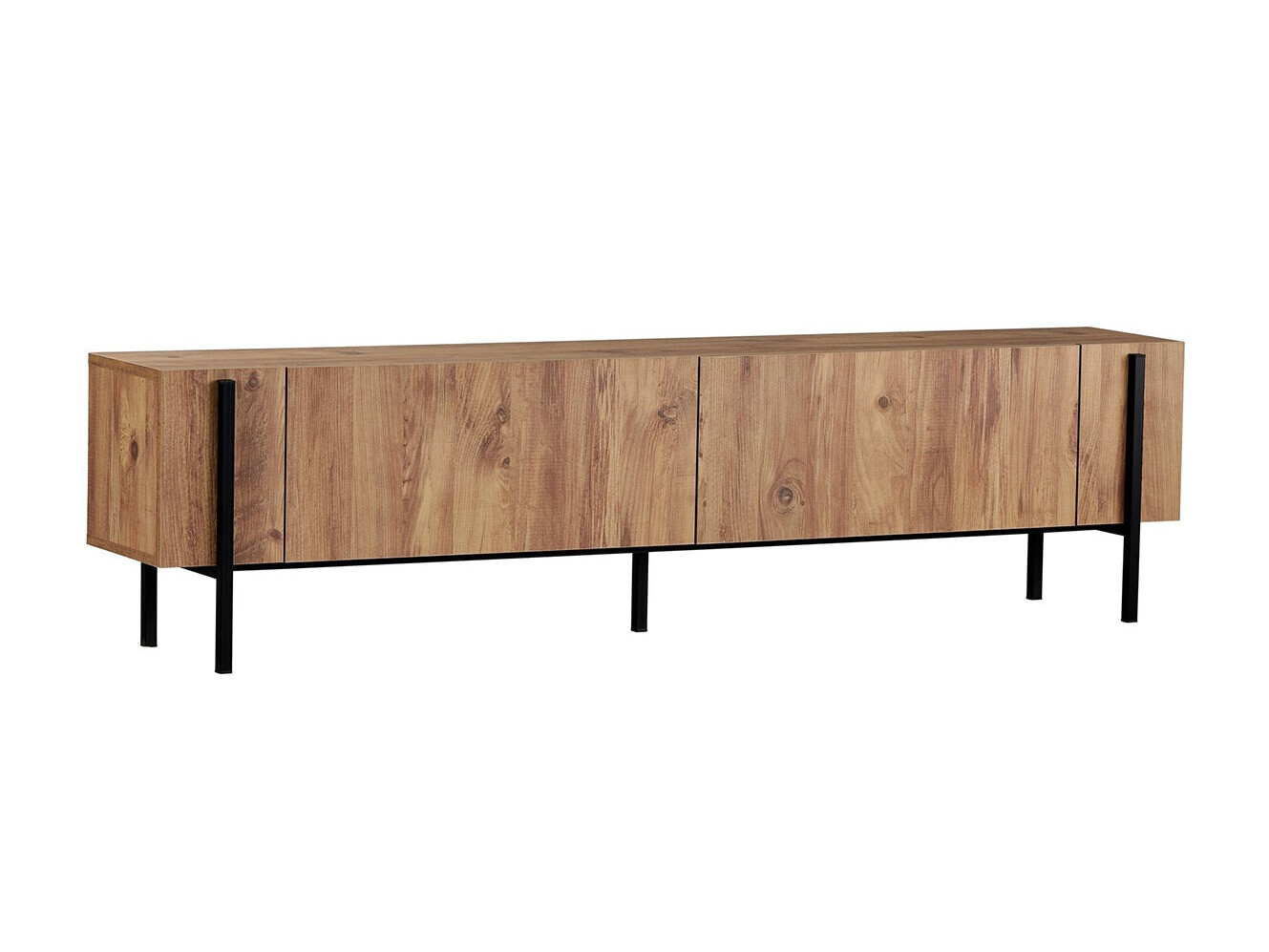Mueble TV Novato 154 (Negro + Pino)
