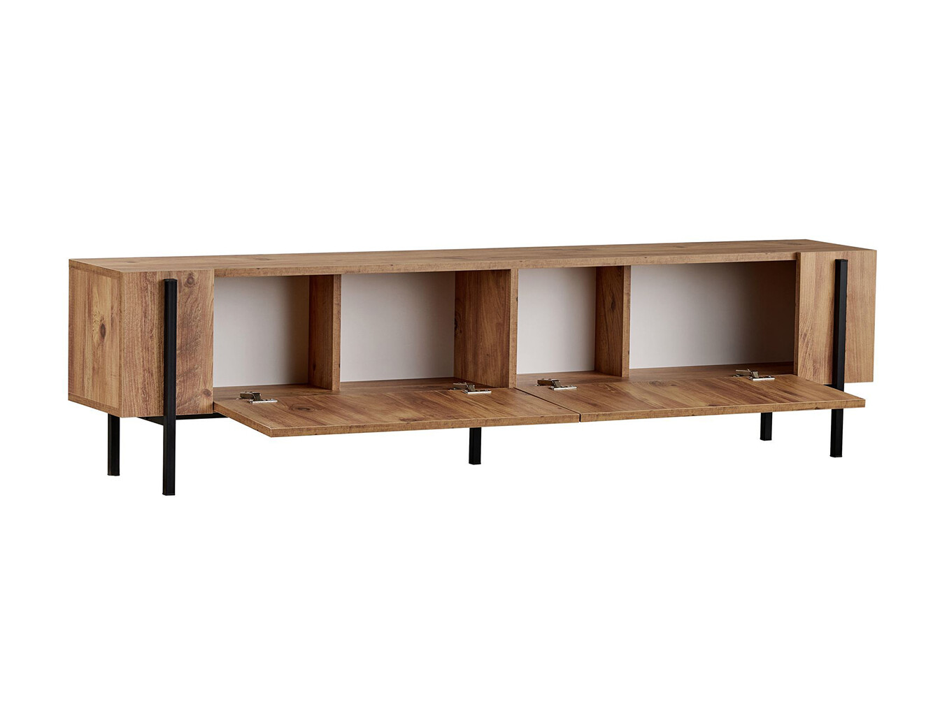 Mueble TV Novato 154 (Negro + Pino)