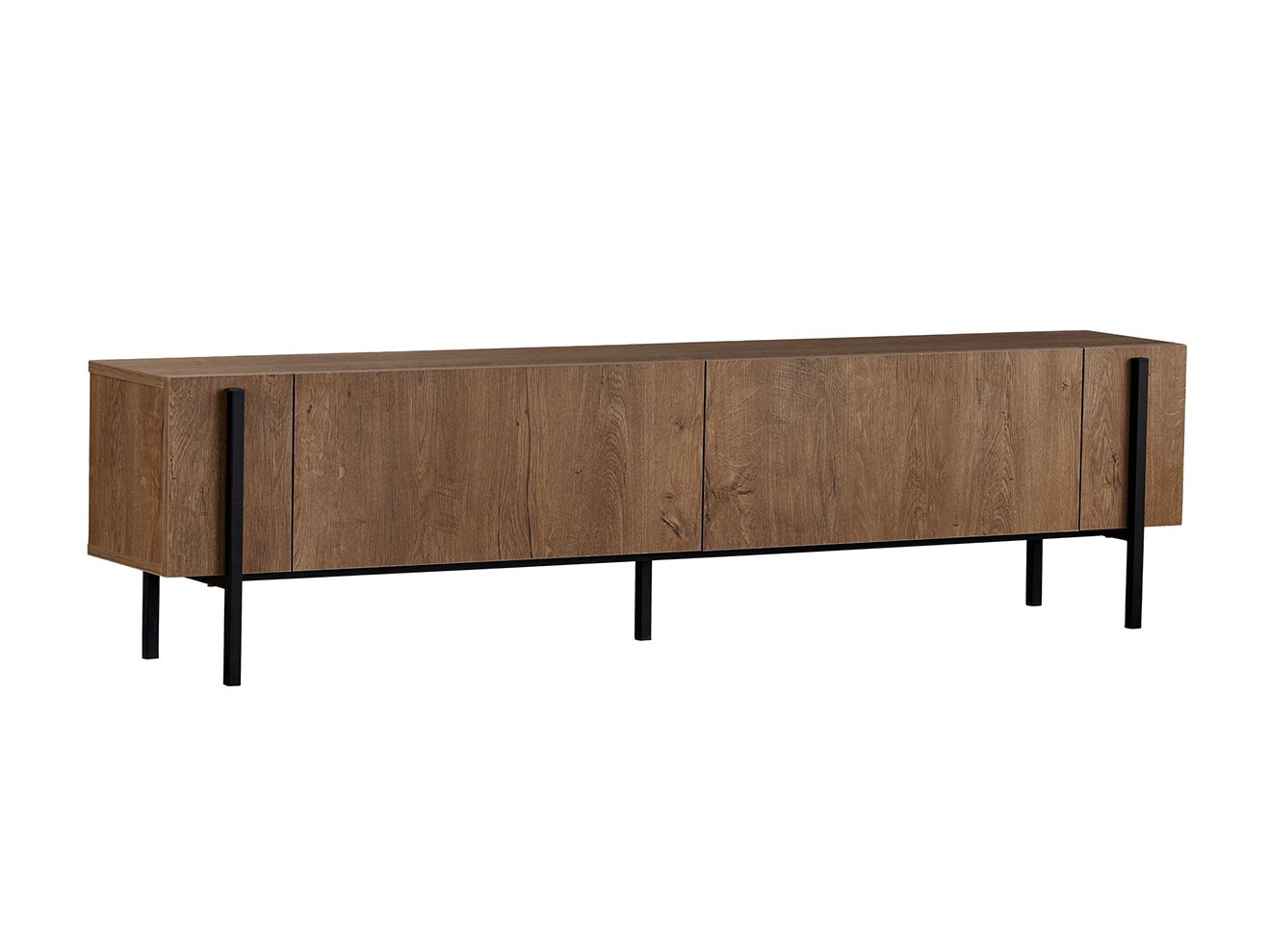 Mueble TV Novato 154 (Negro + Roble)