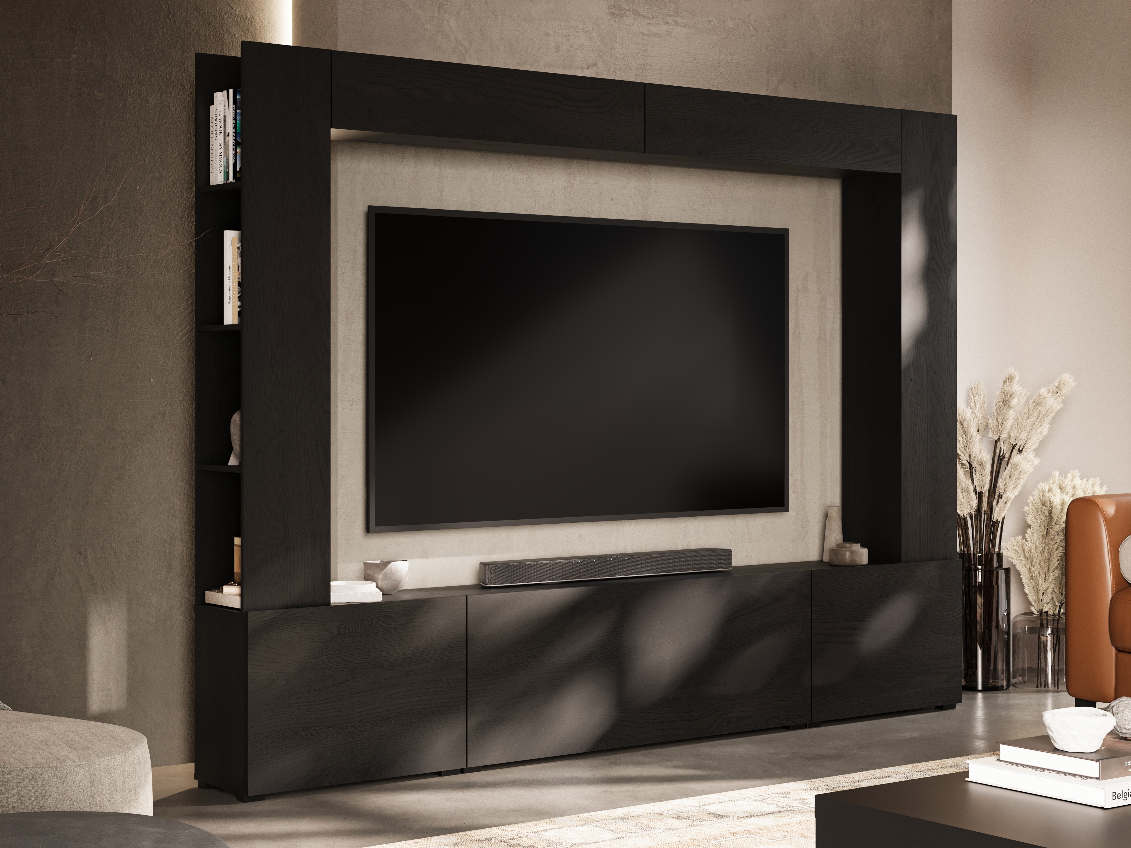Conjunto de salón Austin 392 (Negro)
