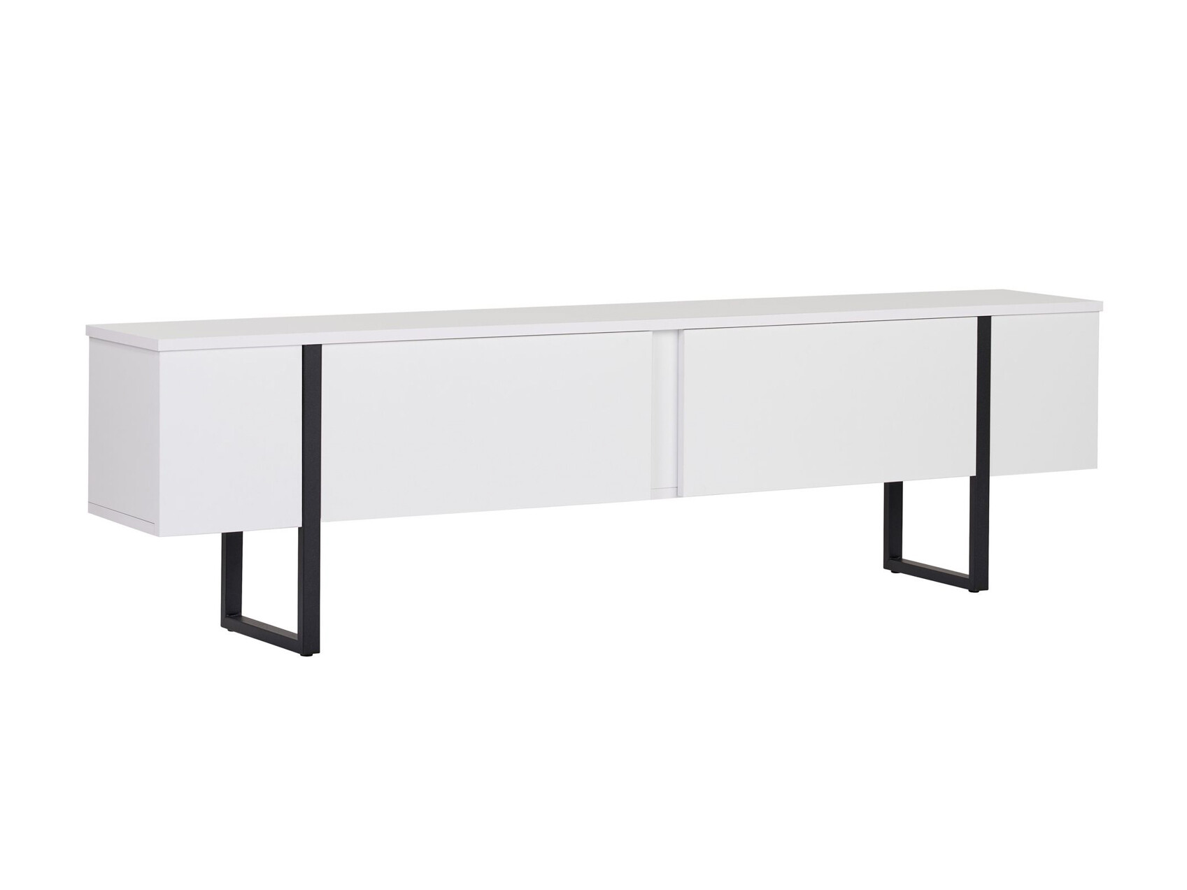 Mueble TV Novato 156 (Blanco + Negro)