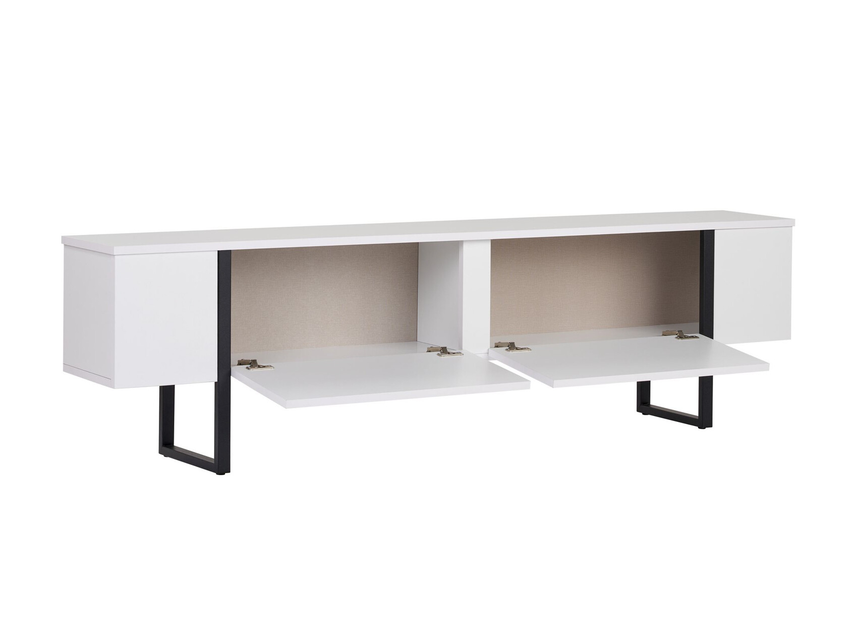 Mueble TV Novato 156 (Blanco + Negro)