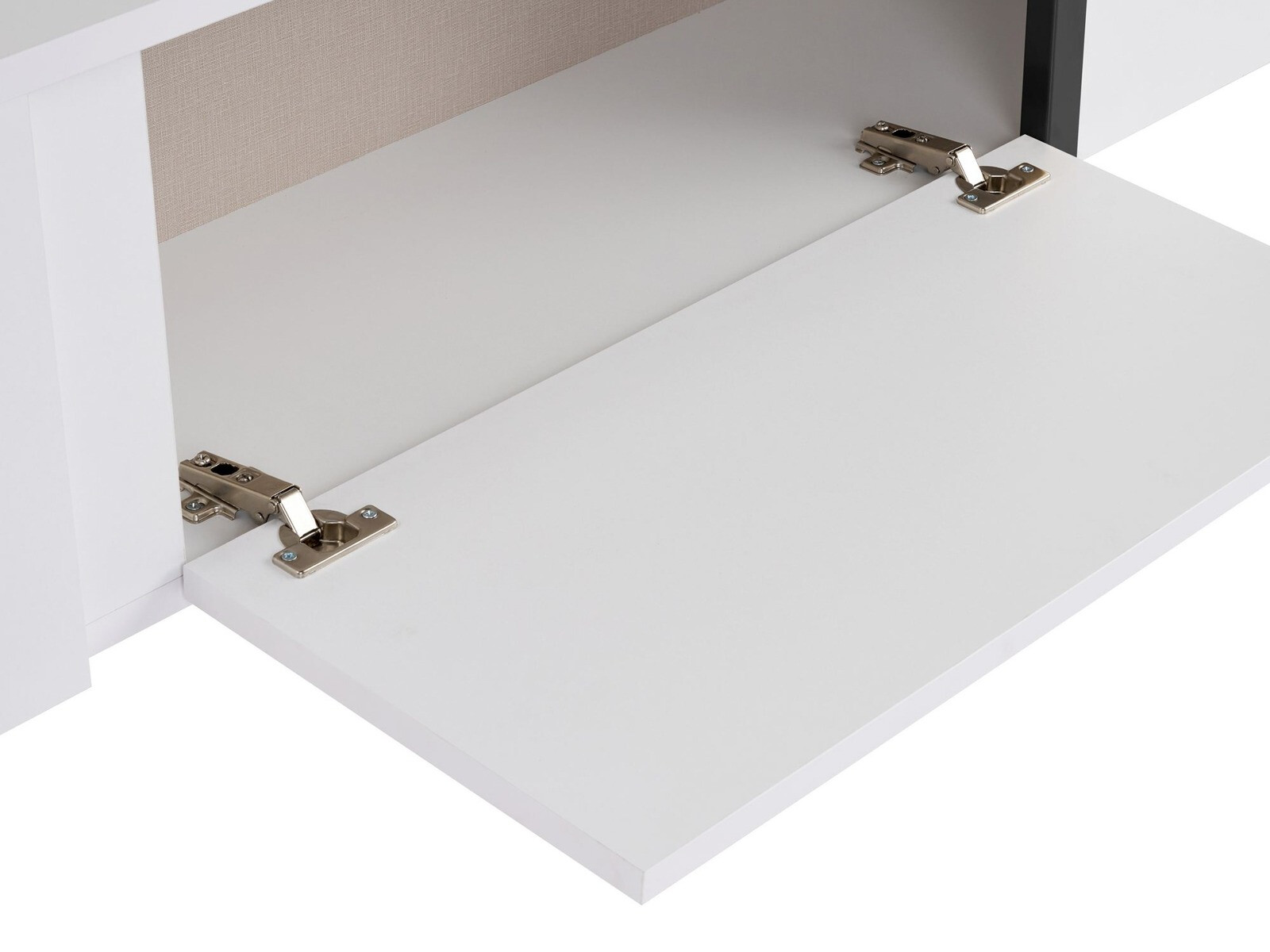Mueble TV Novato 156 (Blanco + Negro)