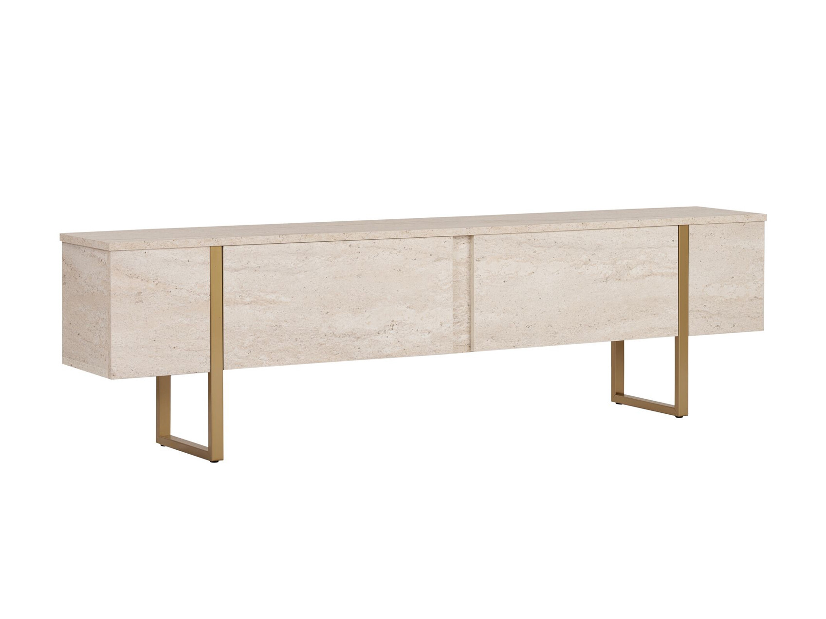 Mueble TV Novato 156 (Dorado + Claro Travertine)