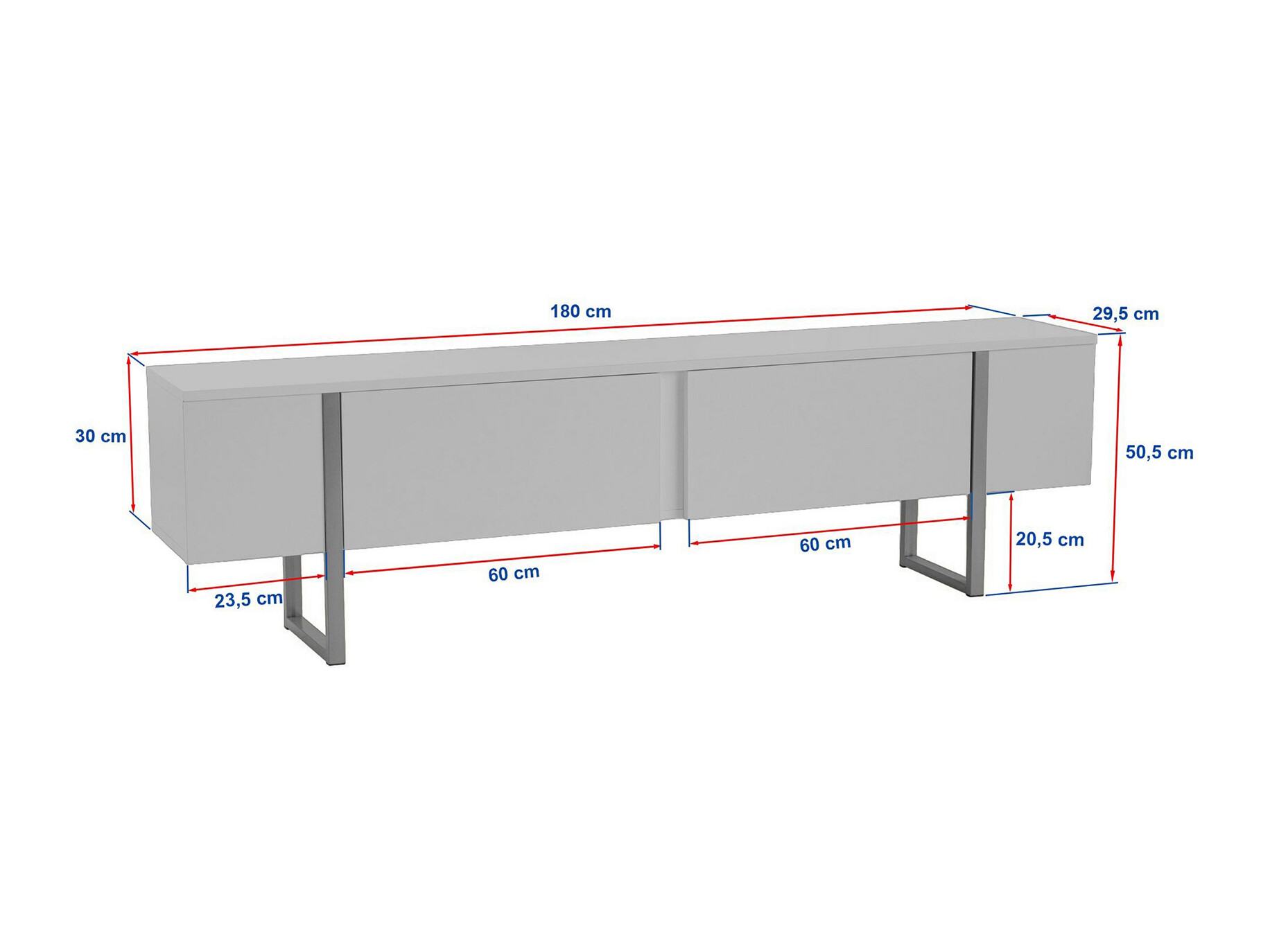 Mueble TV Novato 156 (Dorado + Nogal)