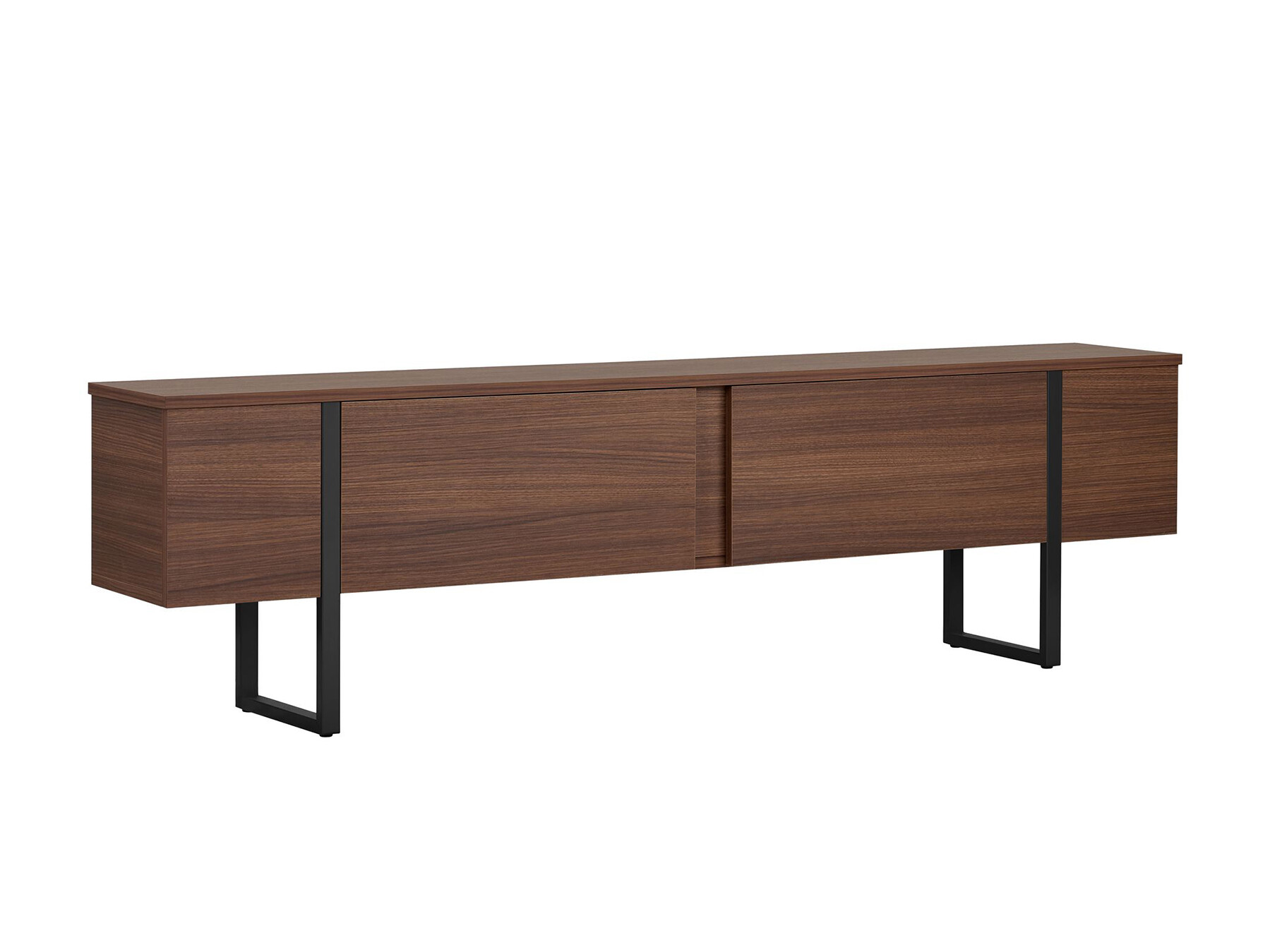 Mueble TV Novato 156 (Negro + Nogal)