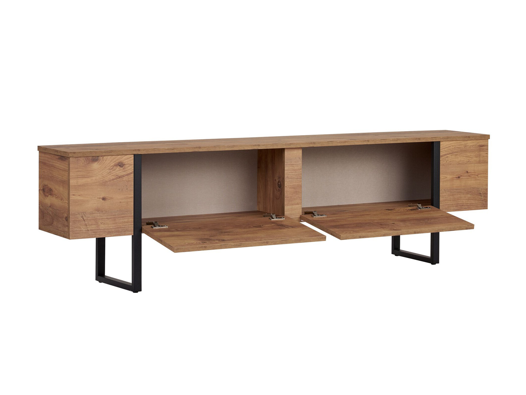 Mueble TV Novato 156 (Negro + Pino)