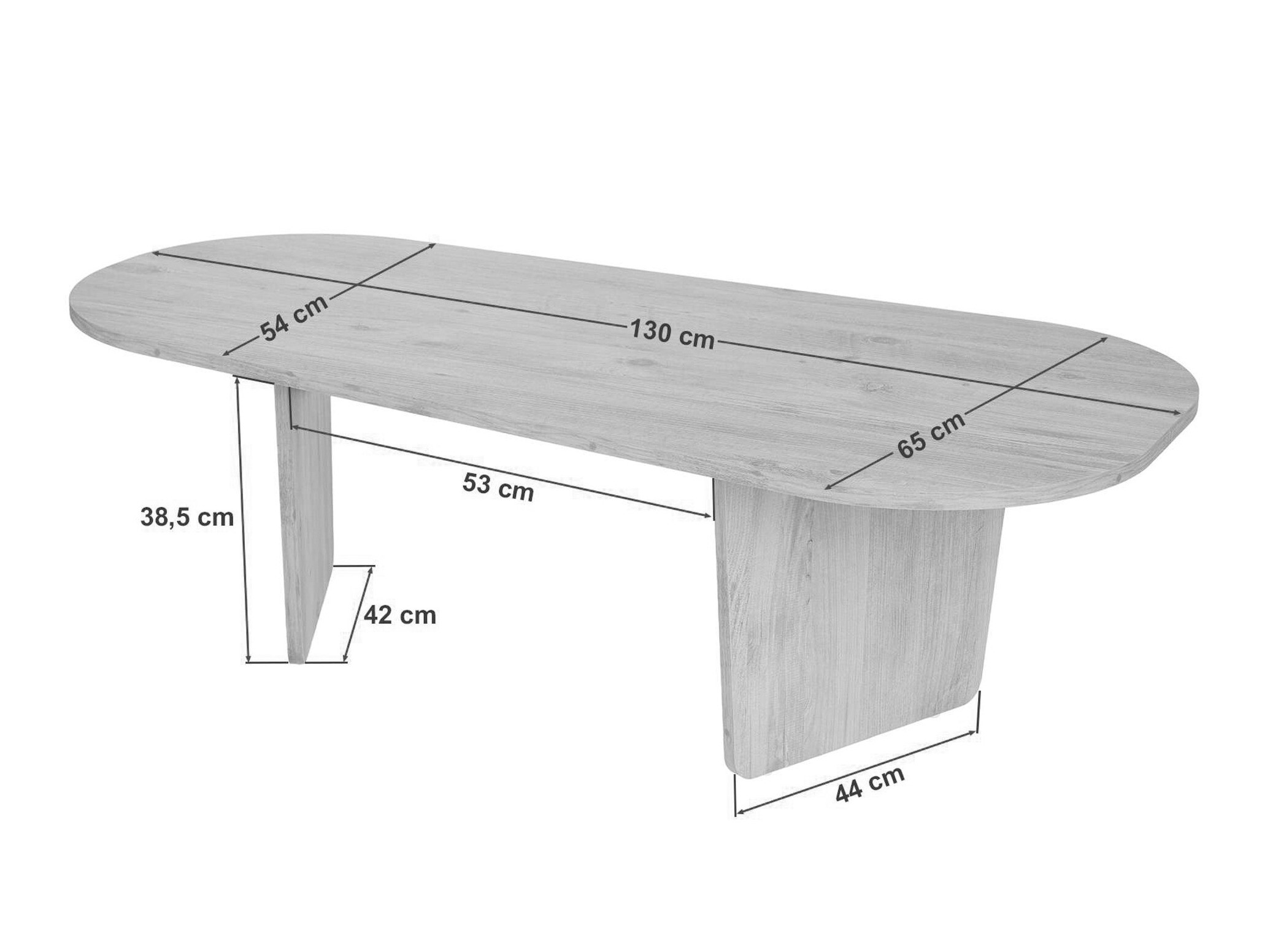 Mesa de centro Novato 135 (Pino)