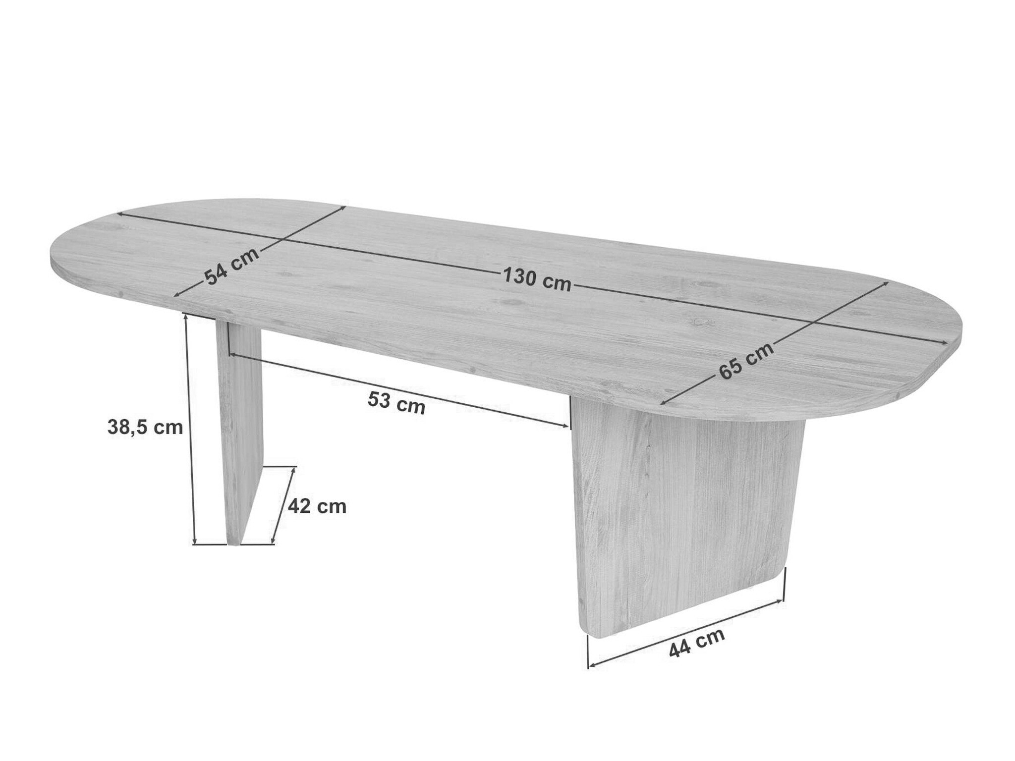 Mesa de centro Novato 135 (Roble)