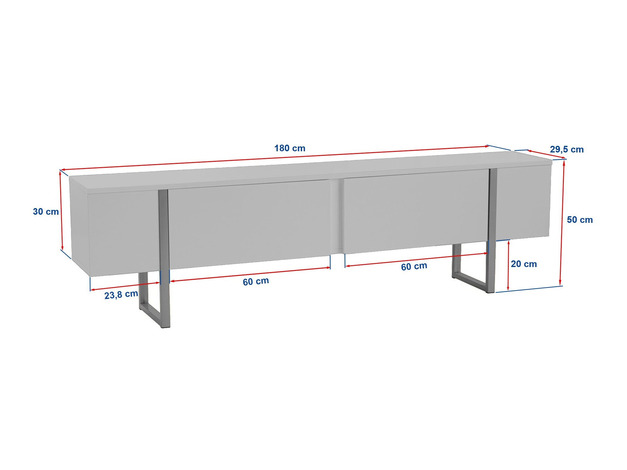 Mueble TV Novato 105 (Claro Travertine + Dorado)