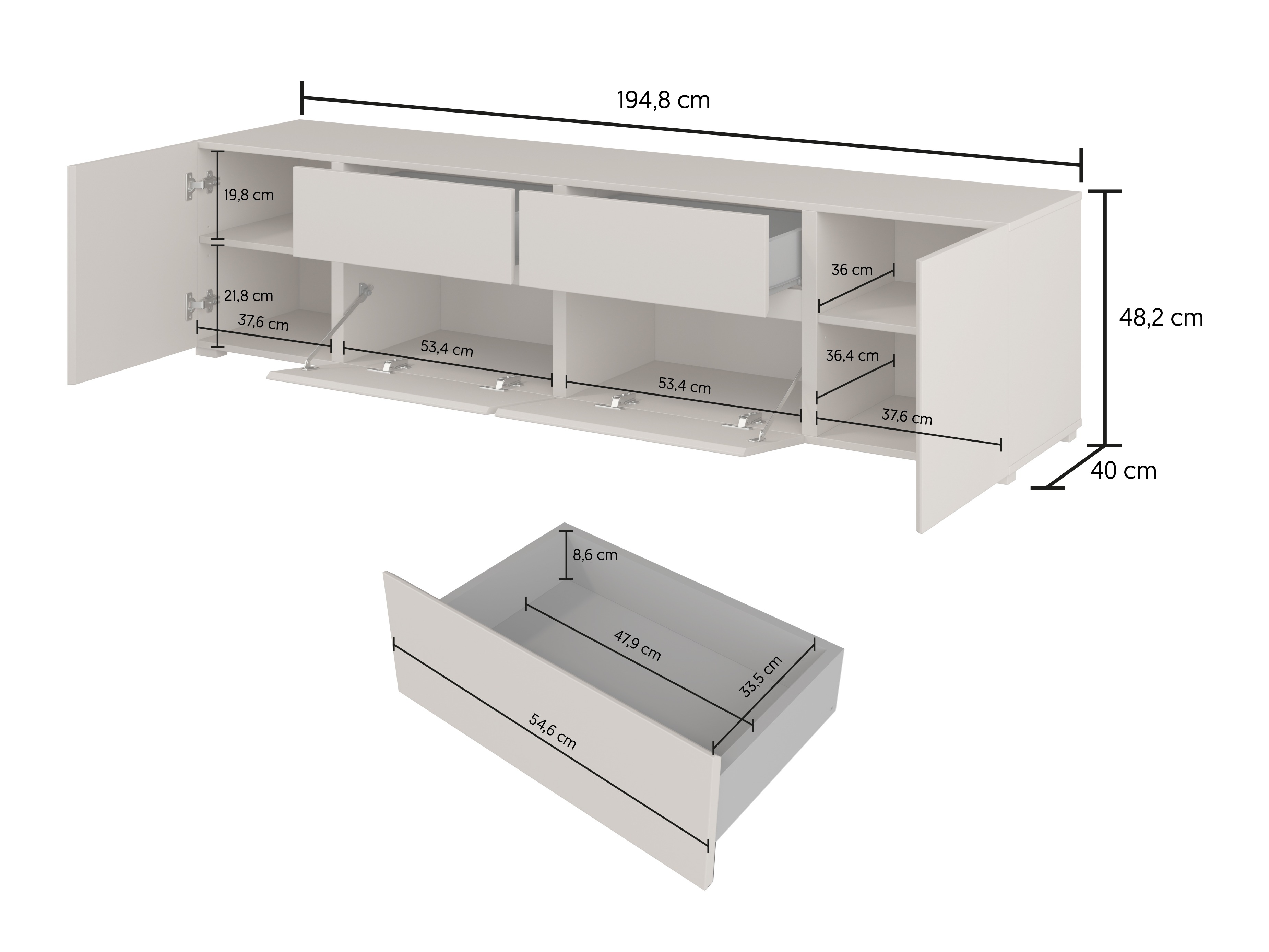 Conjunto de salón Elbleve 104 (Blanco)