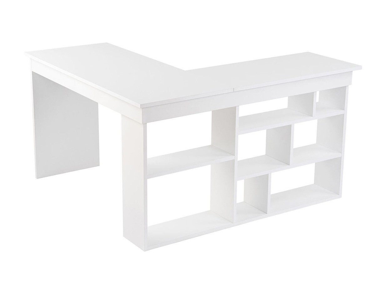 Mesa de ordenador esquinera Novato 159 (Blanco)