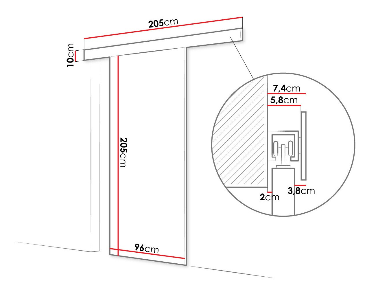 Puerta corredera SP6945