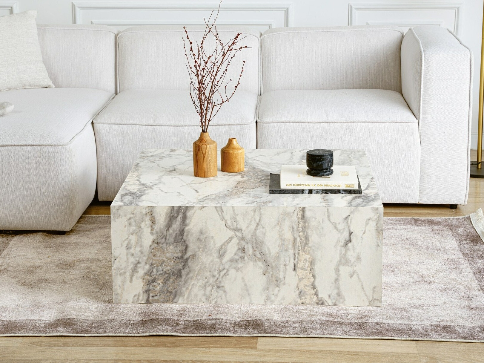 Mesa de centro Novato 160 (Mármol blanco)