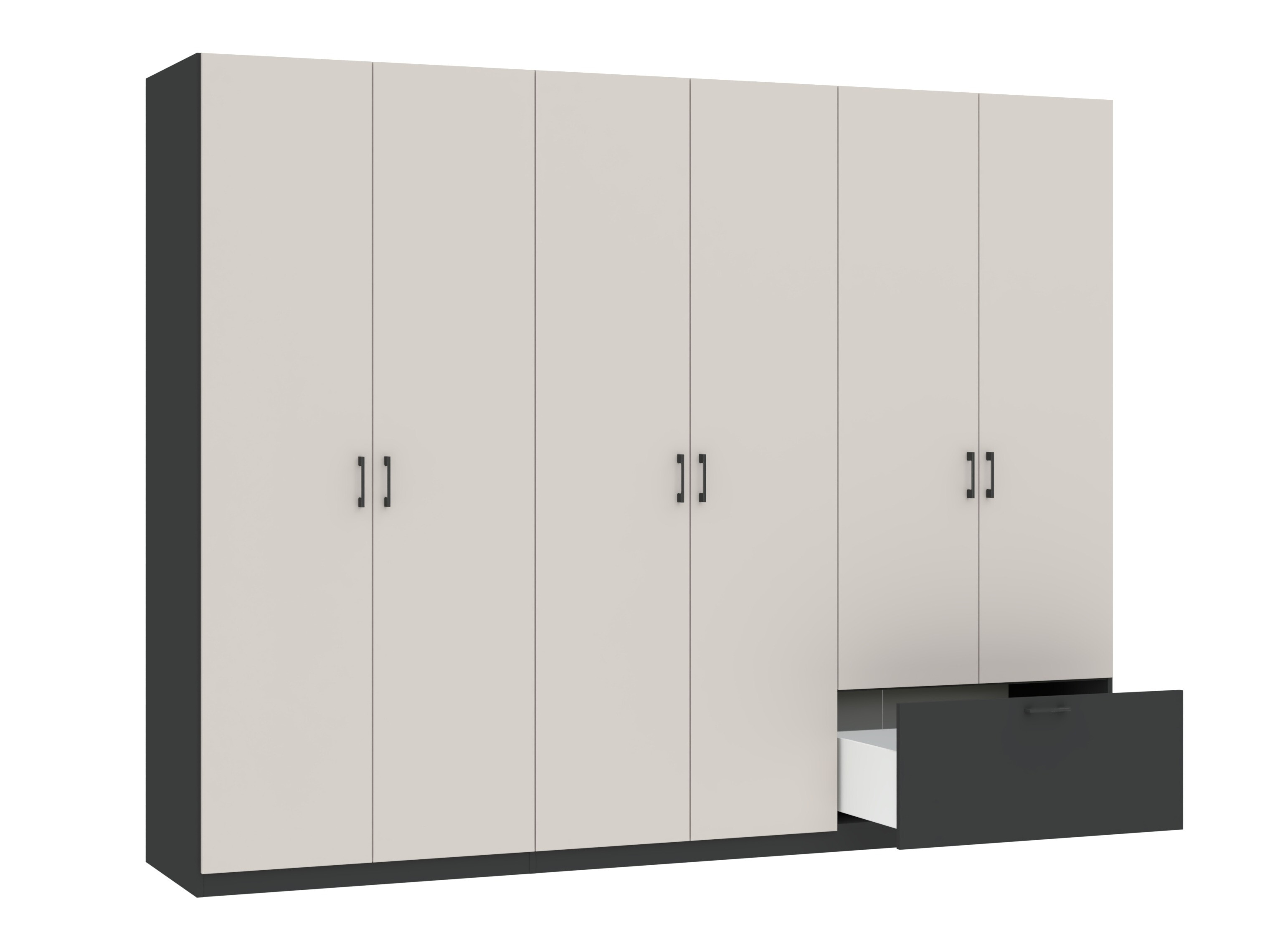 Armario Bristol 250 (Antracita + Cachemira)
